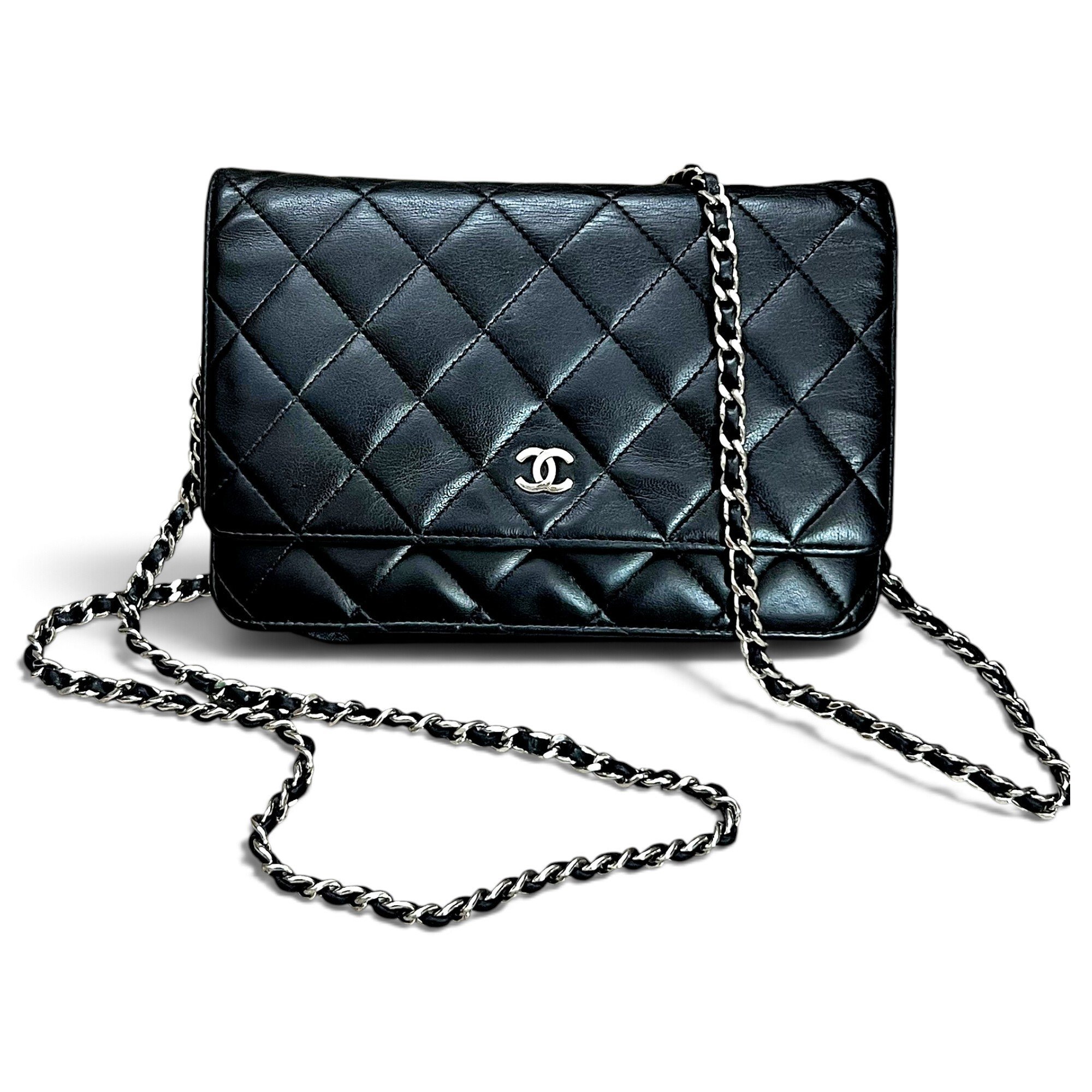 Wallet On Chain Timeless/Classique leather crossbody bag