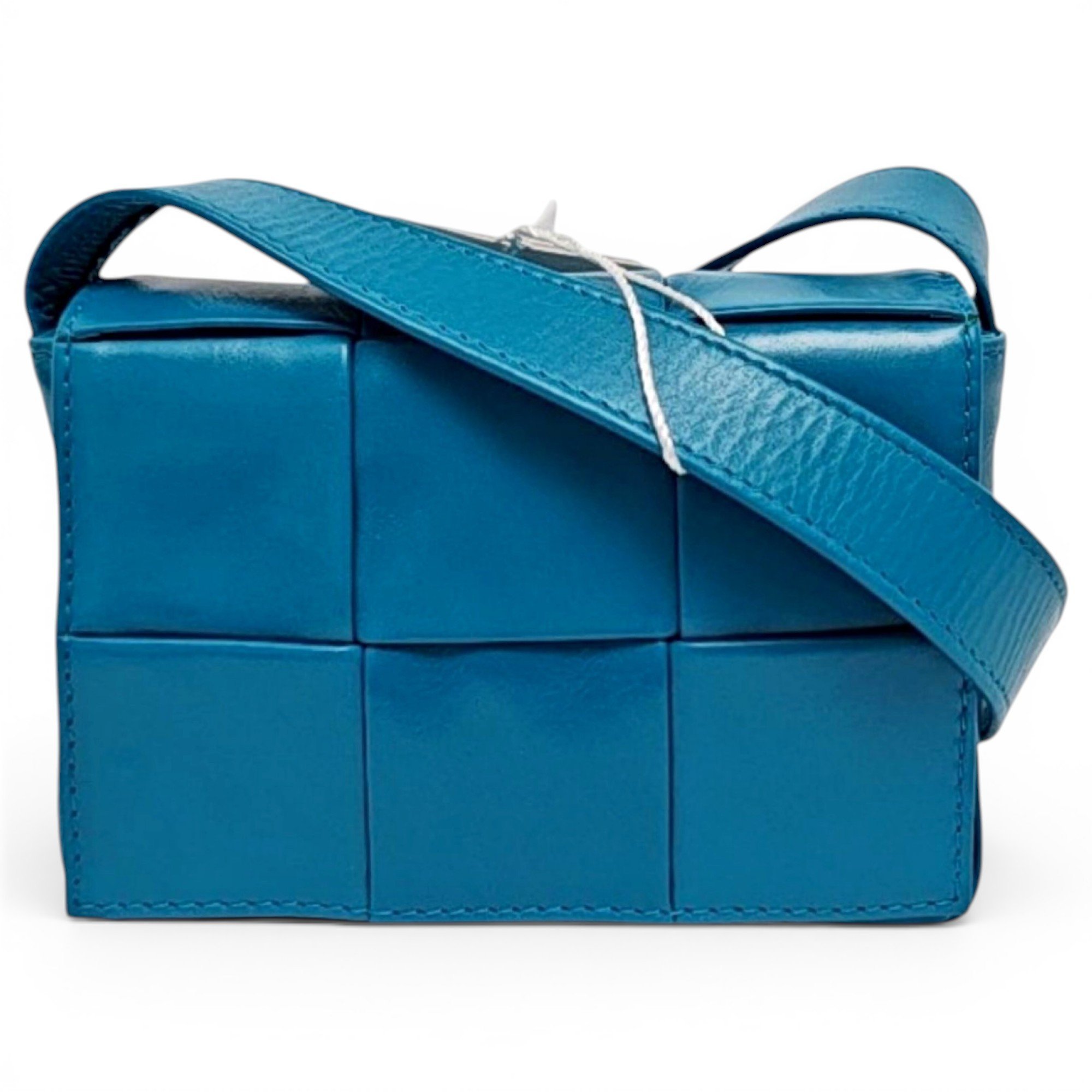 Cassette leather handbag