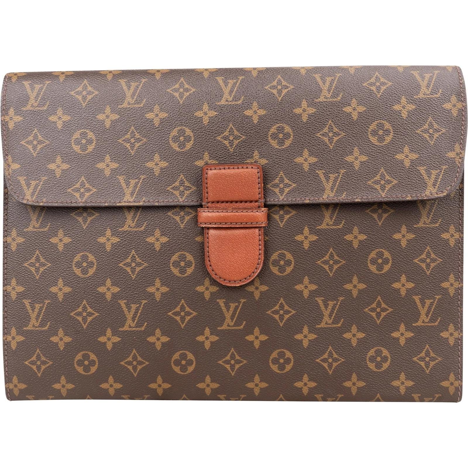 Porte Documents Voyage leather handbag