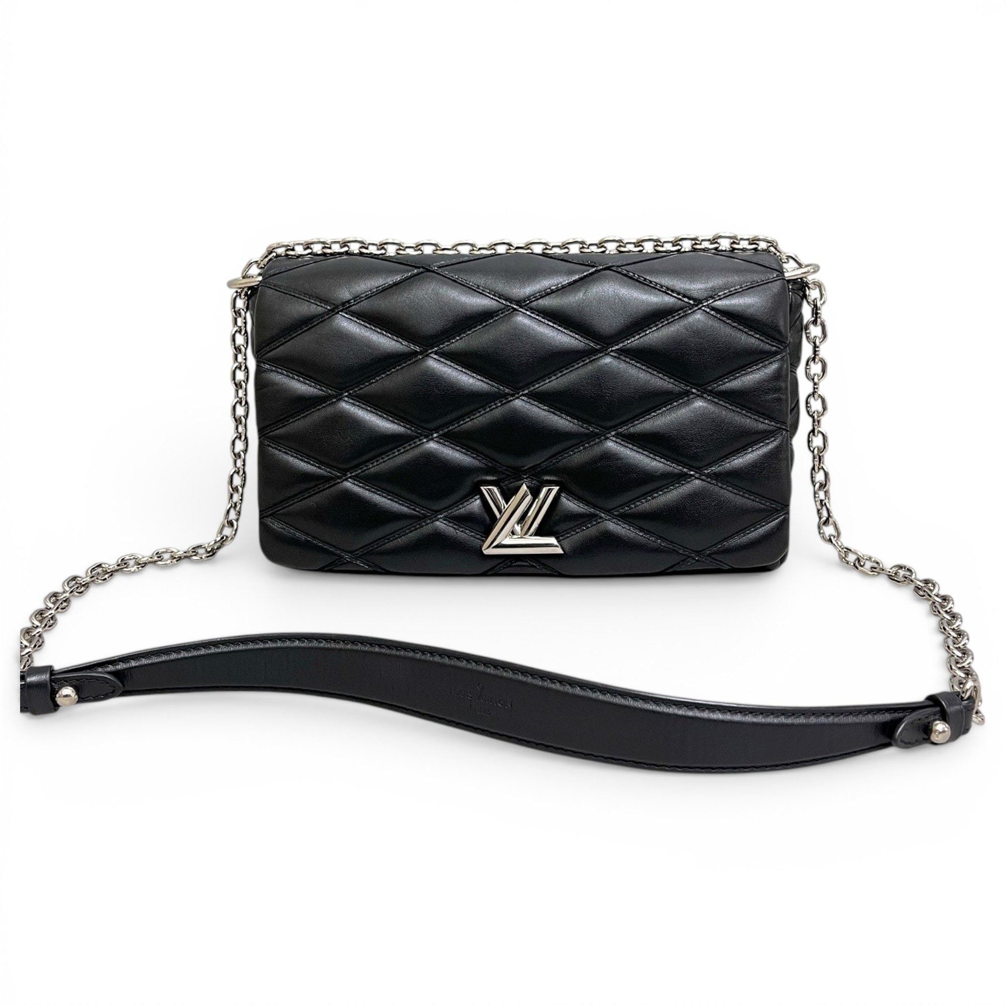 Twist leather handbag