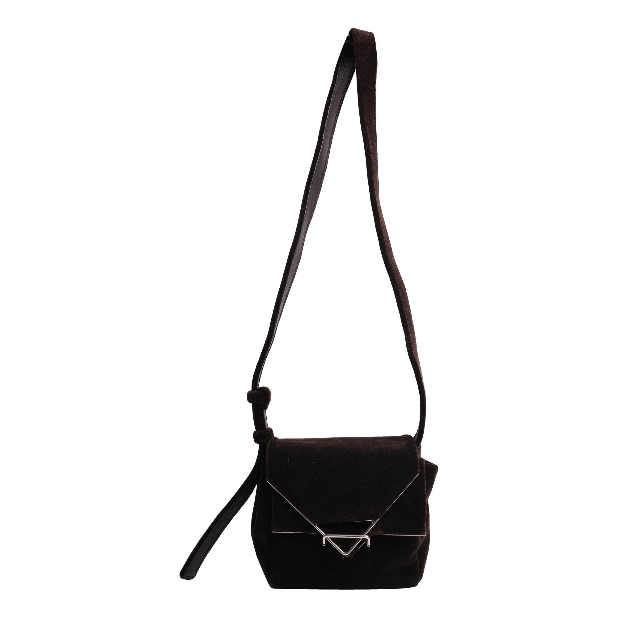 Veneta velvet crossbody bag