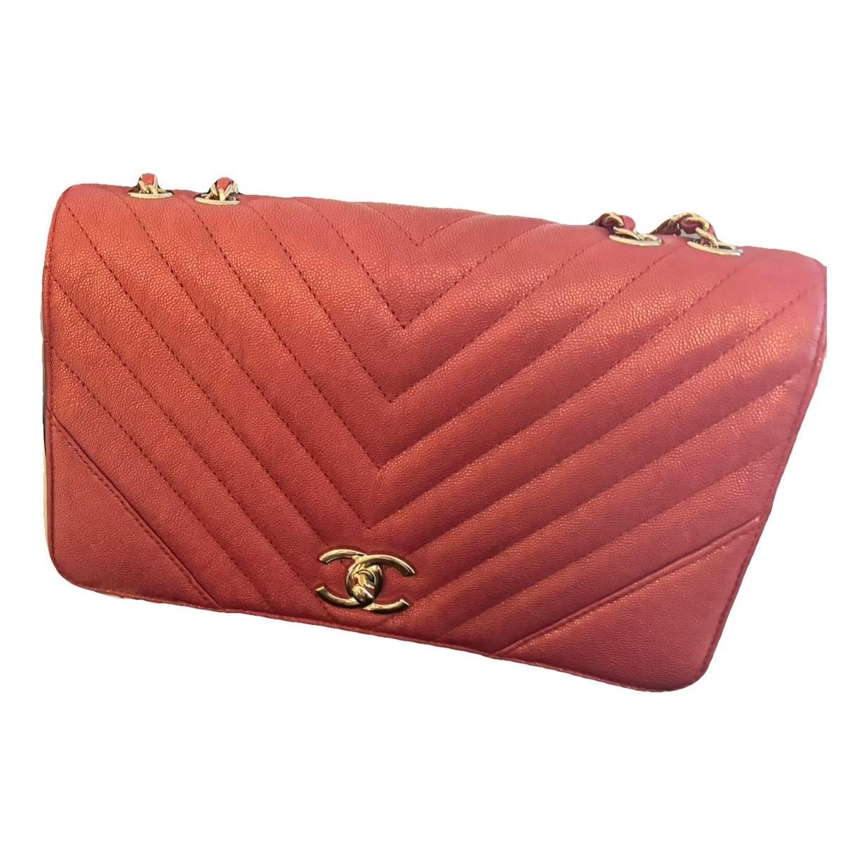 Trendy CC Flap leather handbag