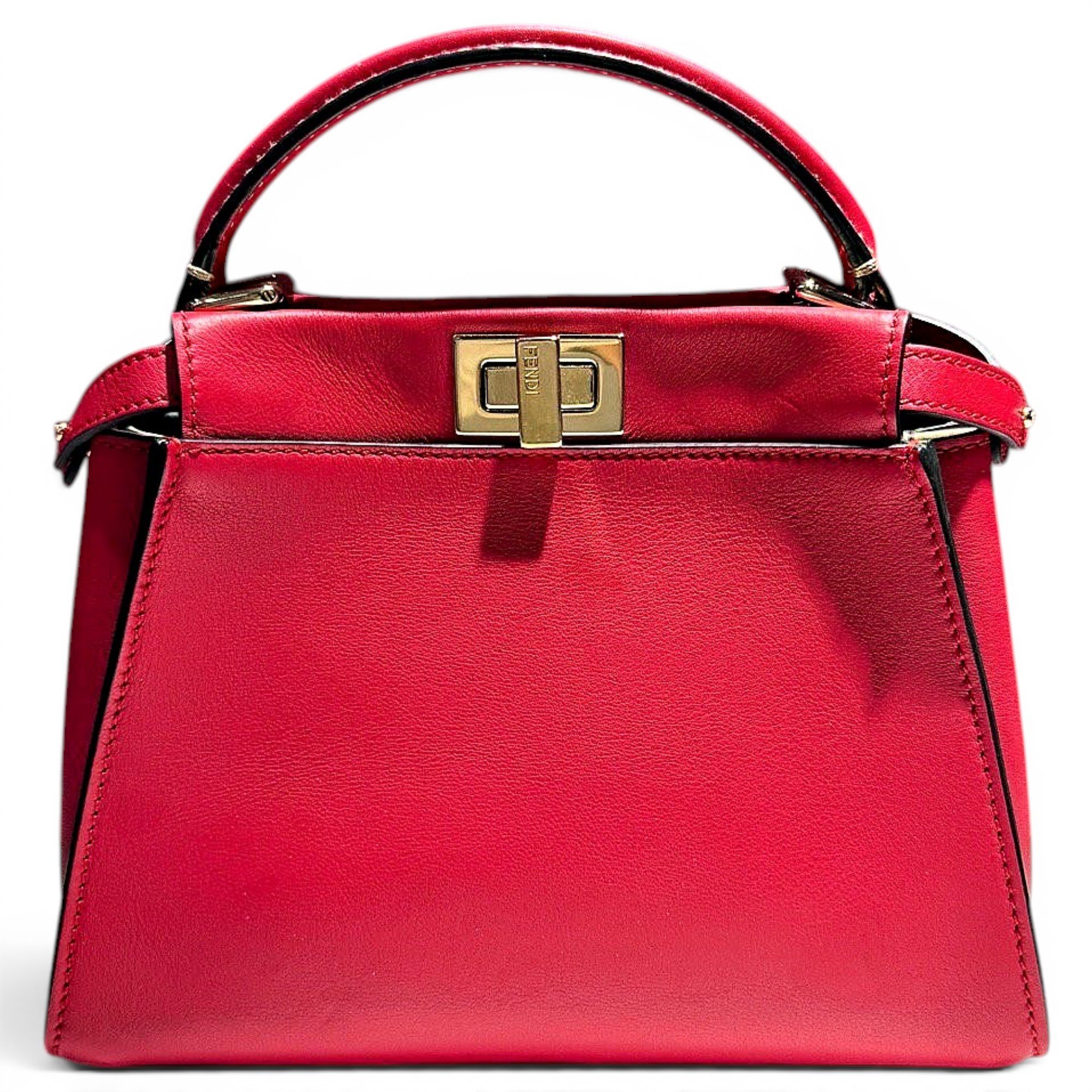 Peekaboo leather handbag