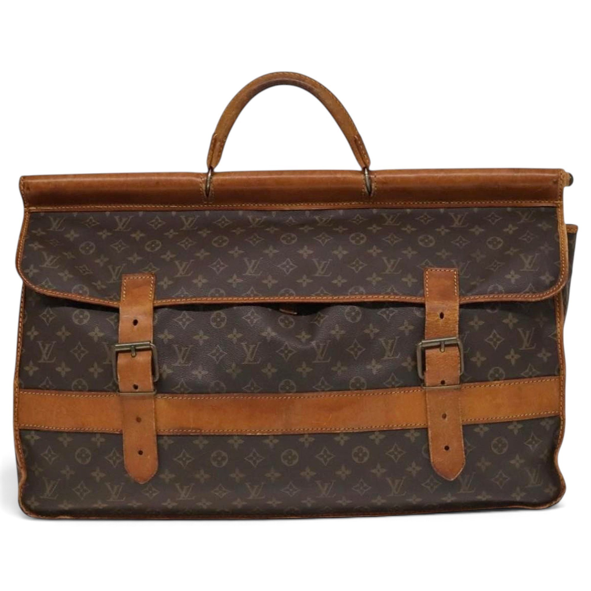 Leather travel bag