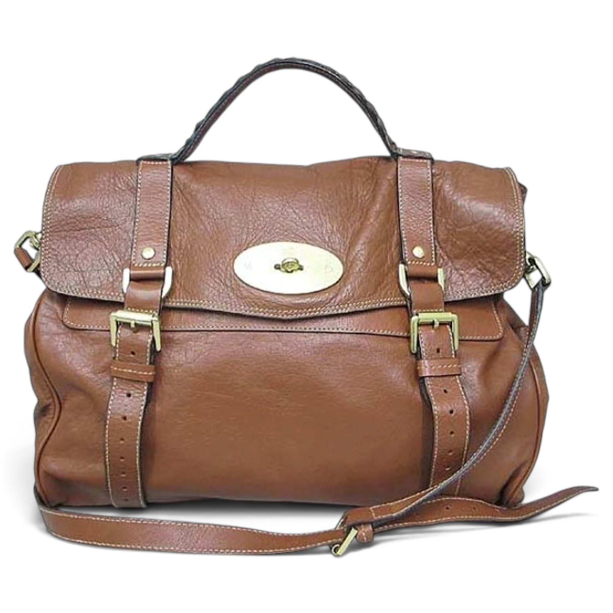 Alexa leather satchel