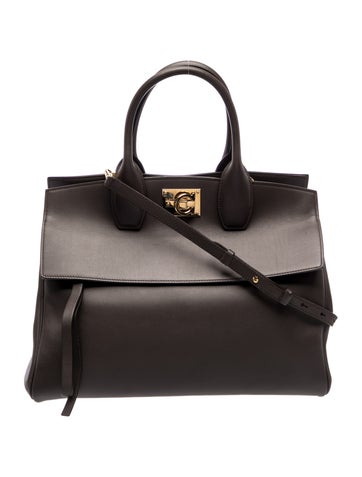 Leather Top Handle Bag