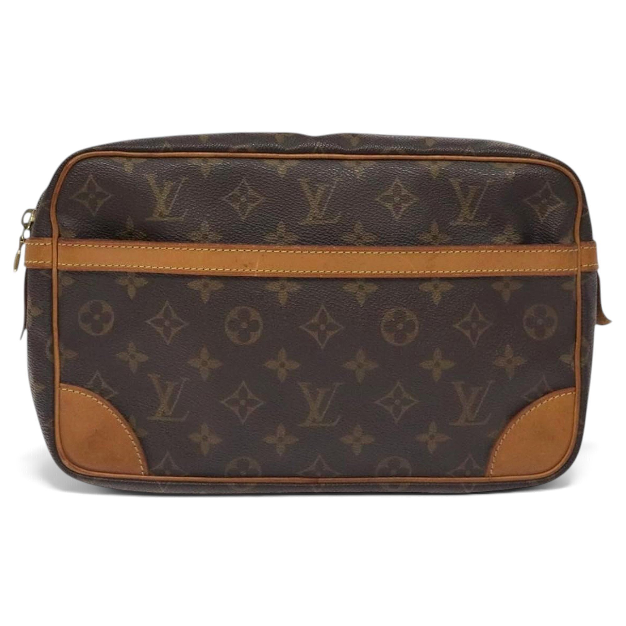 Leather clutch bag
