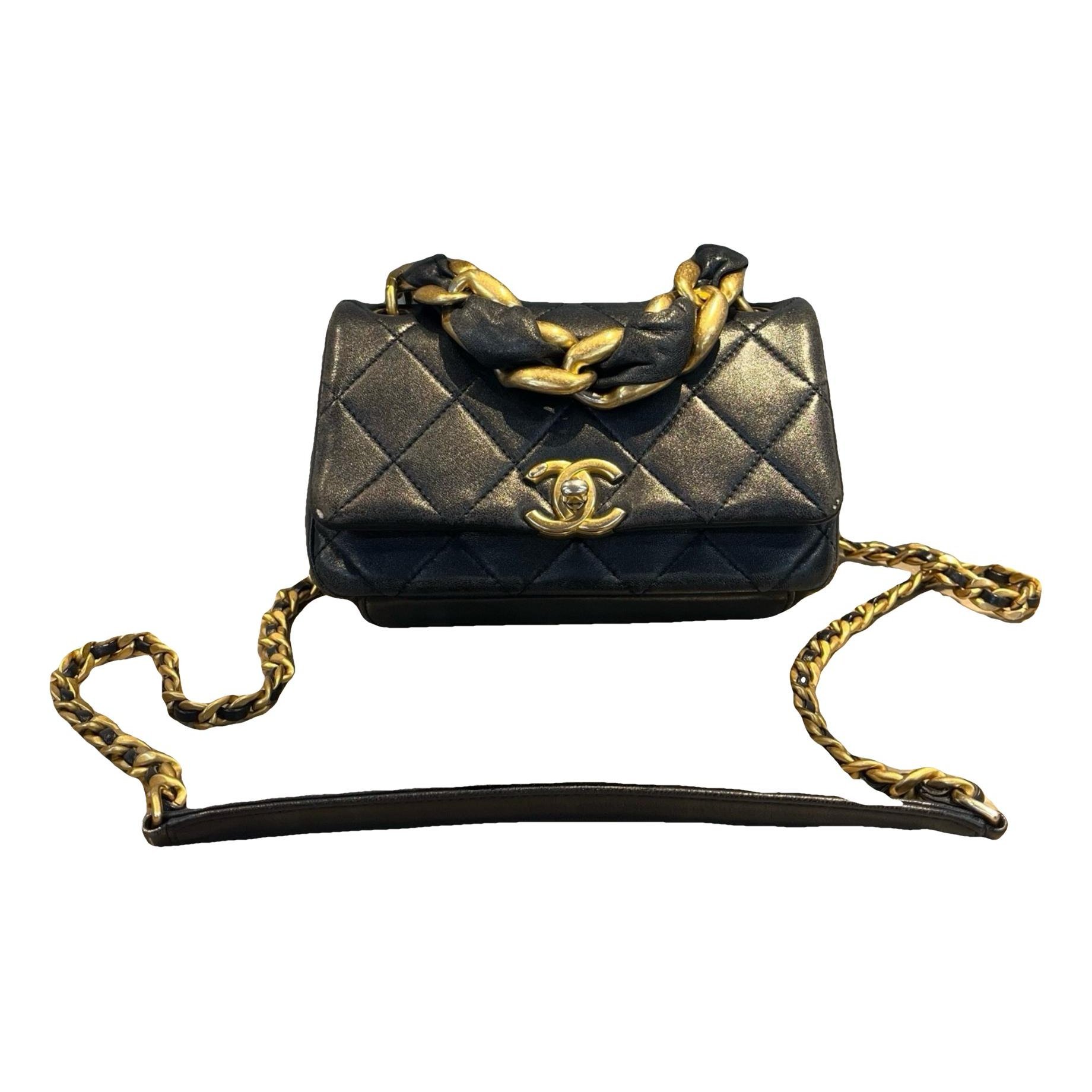 Coco Luxe leather handbag