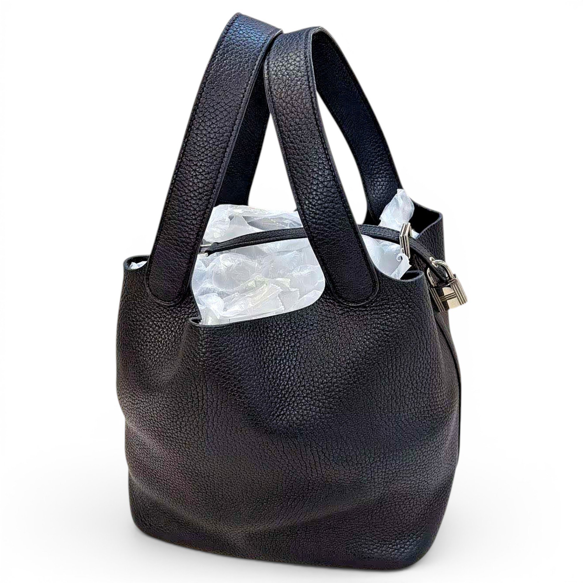 Hermes Picotin 18 Handbag Black 6520