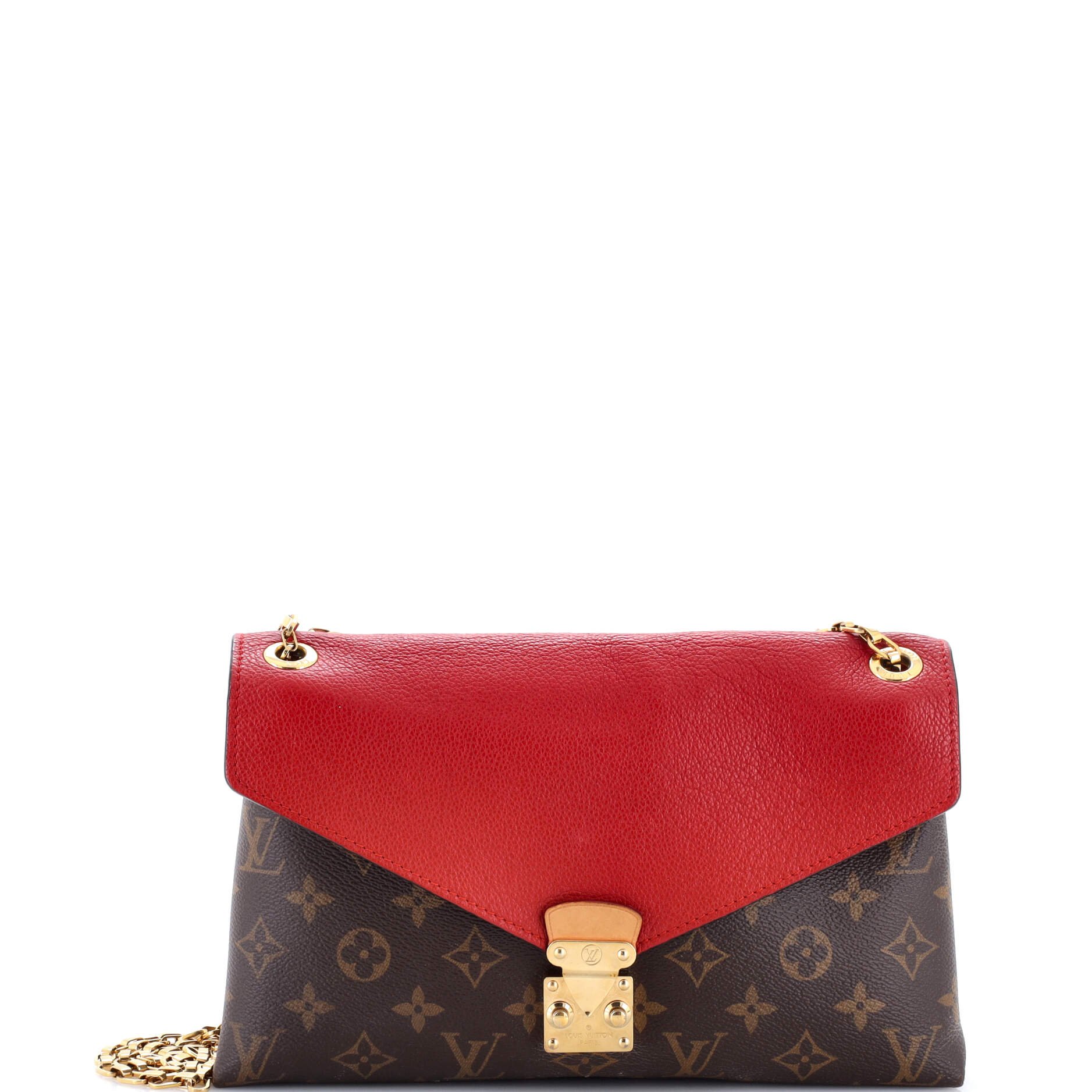 Pallas Chain Shoulder Bag Monogram Canvas and Calfskin