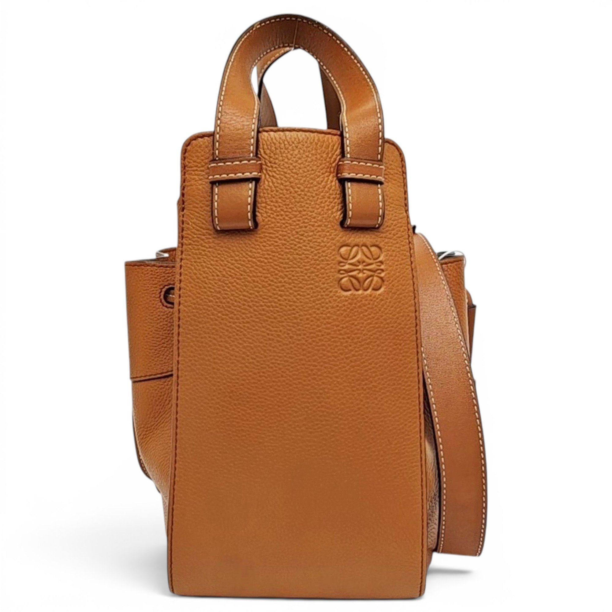Hammock leather handbag