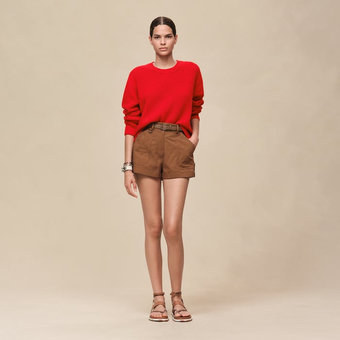 Rouge Amazone Cashmere Long-sleeve Sweater