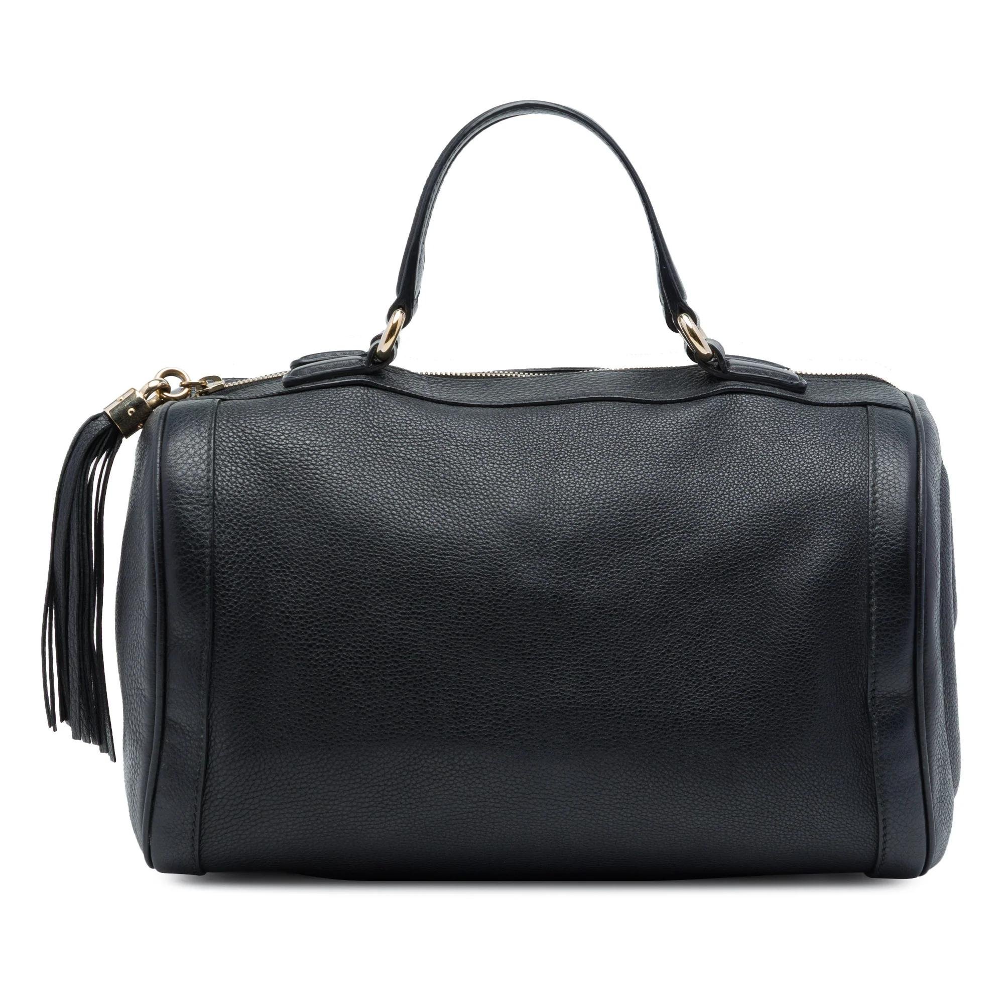 Boston leather bag