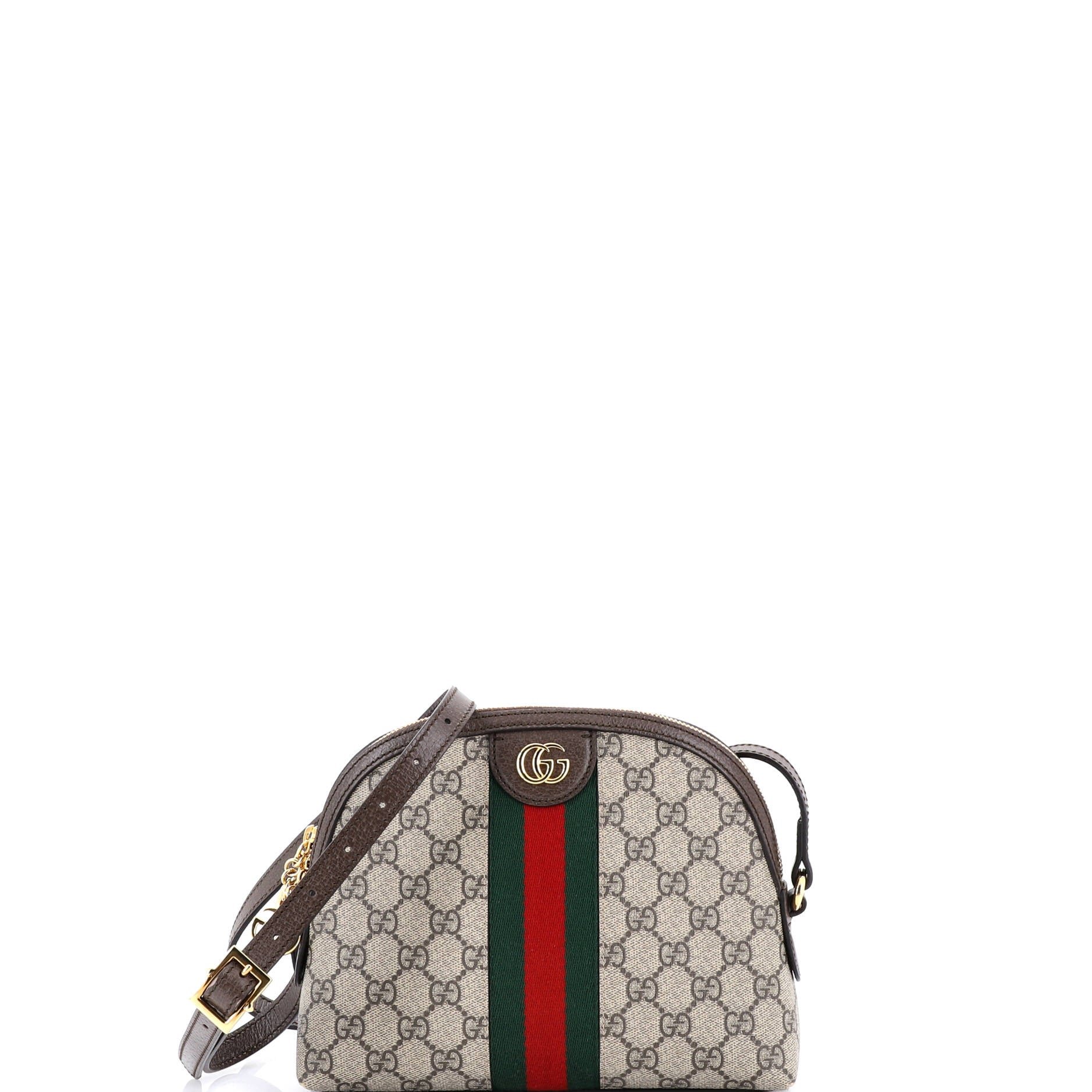 Gucci Ophidia Dome Shoulder Bag GG Coated Canvas Small