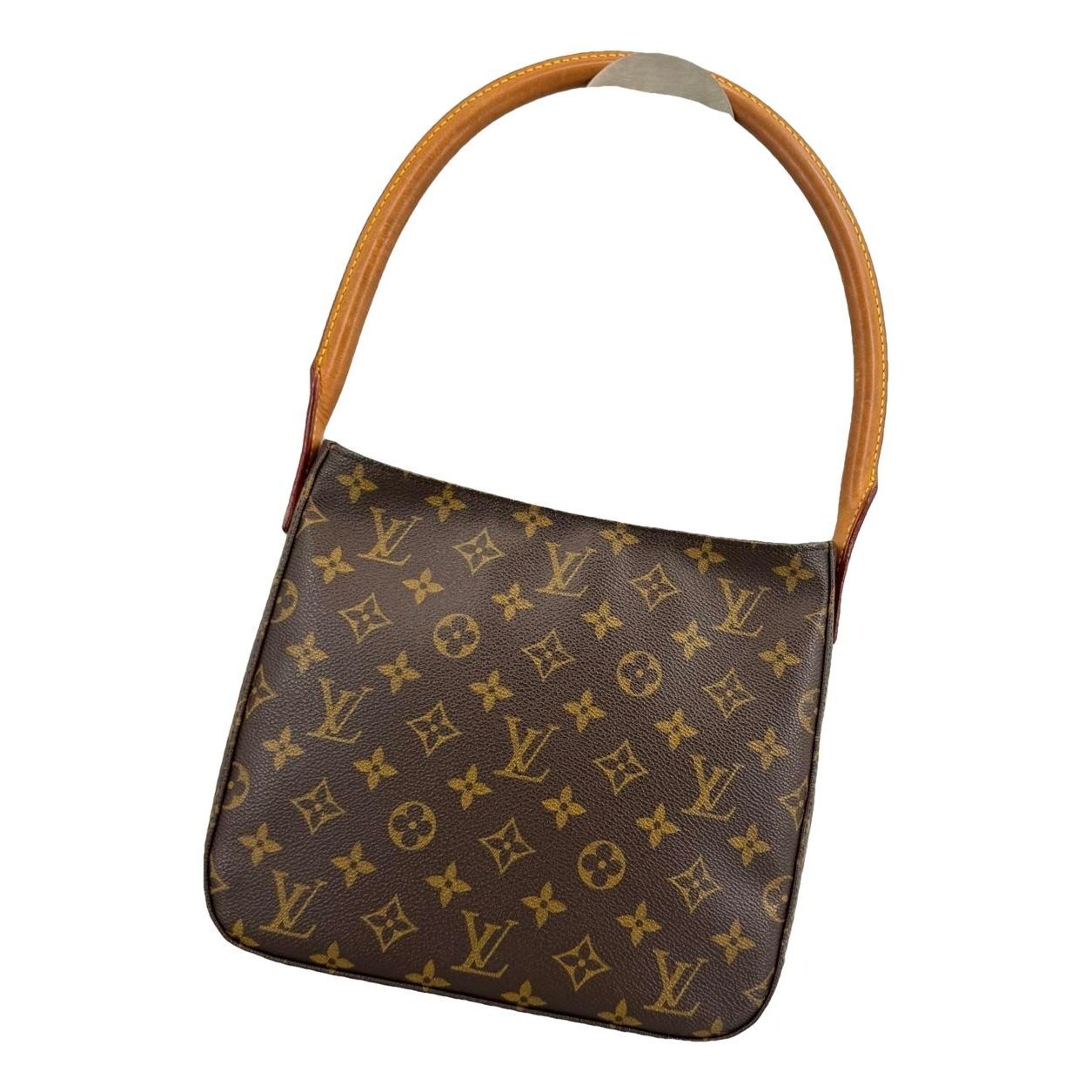 Looping leather handbag