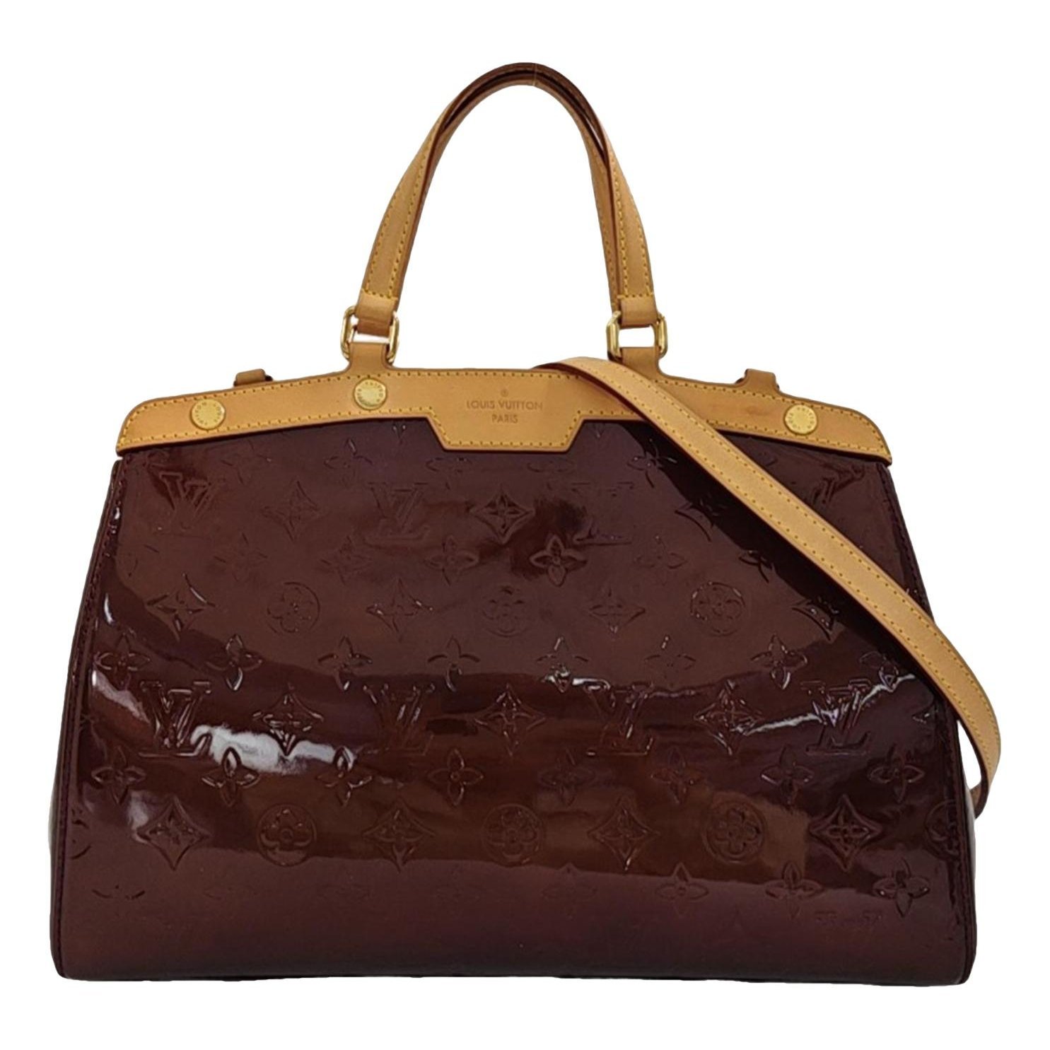 Patent leather handbag
