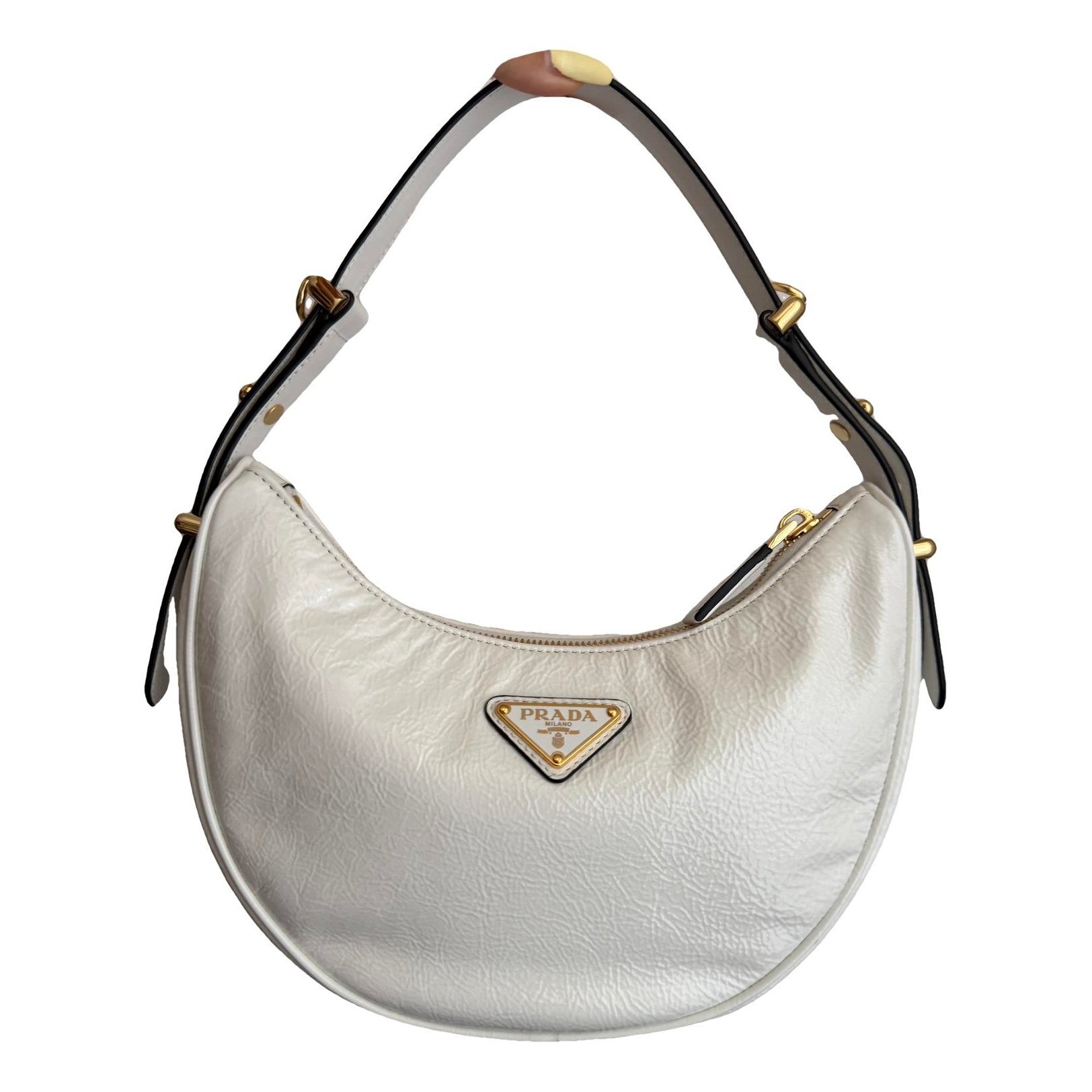 Arqué leather handbag