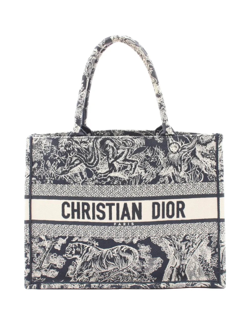 2010-2026 Medium Canvas Embroidered Reverse Dioriviera Toile De Jouy Book tote bag