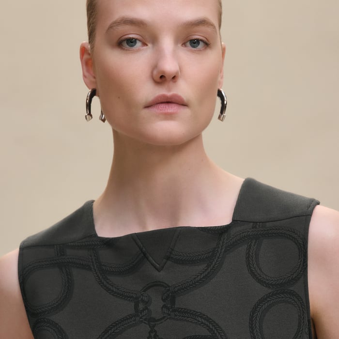 Gris Charbon "Palefroi Remix" Sleeveless Dress