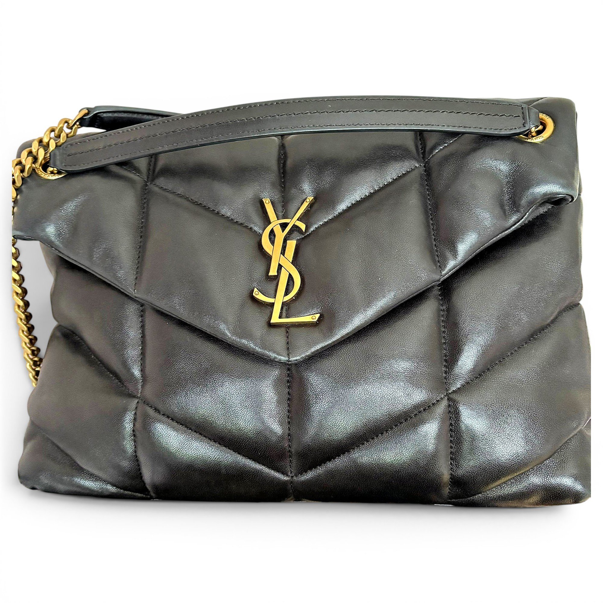 Loulou Puffer leather crossbody bag