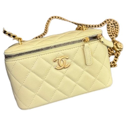 Vanity leather handbag