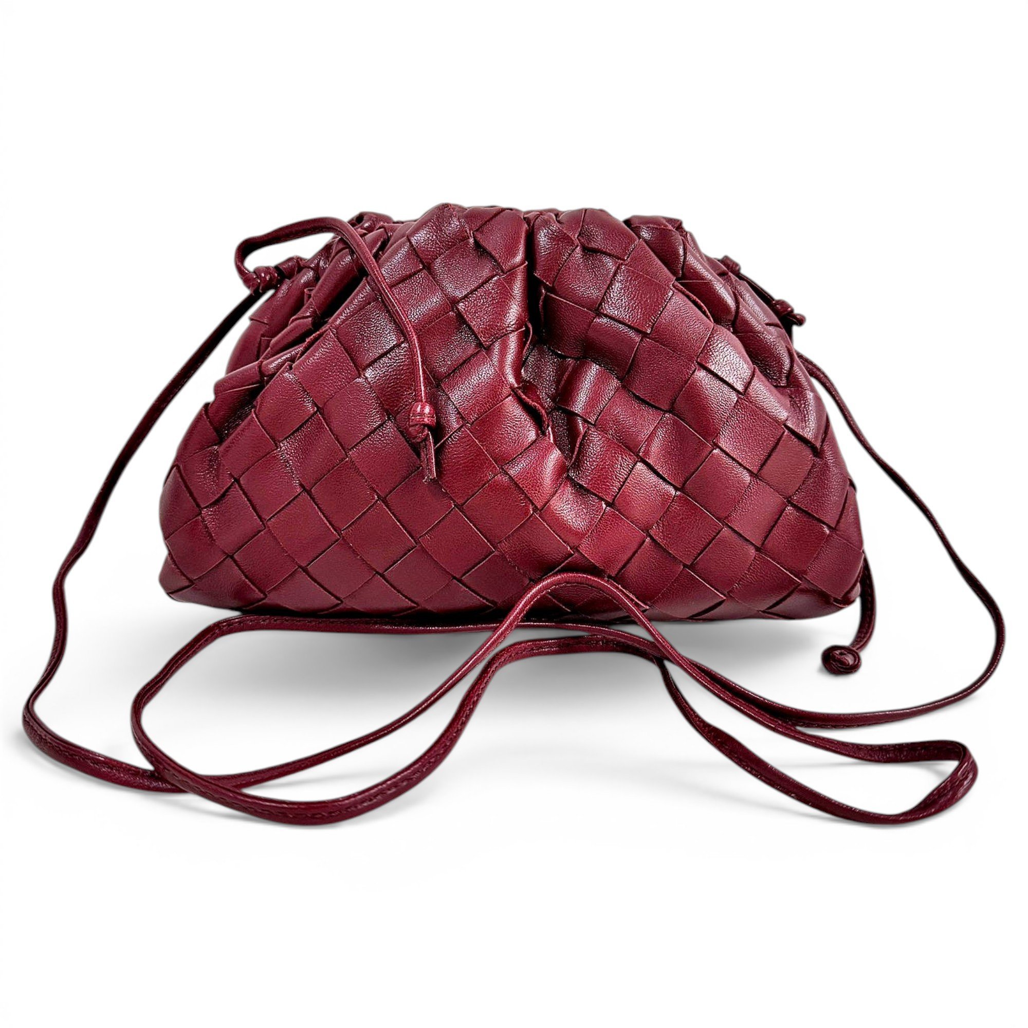 Pouch leather handbag