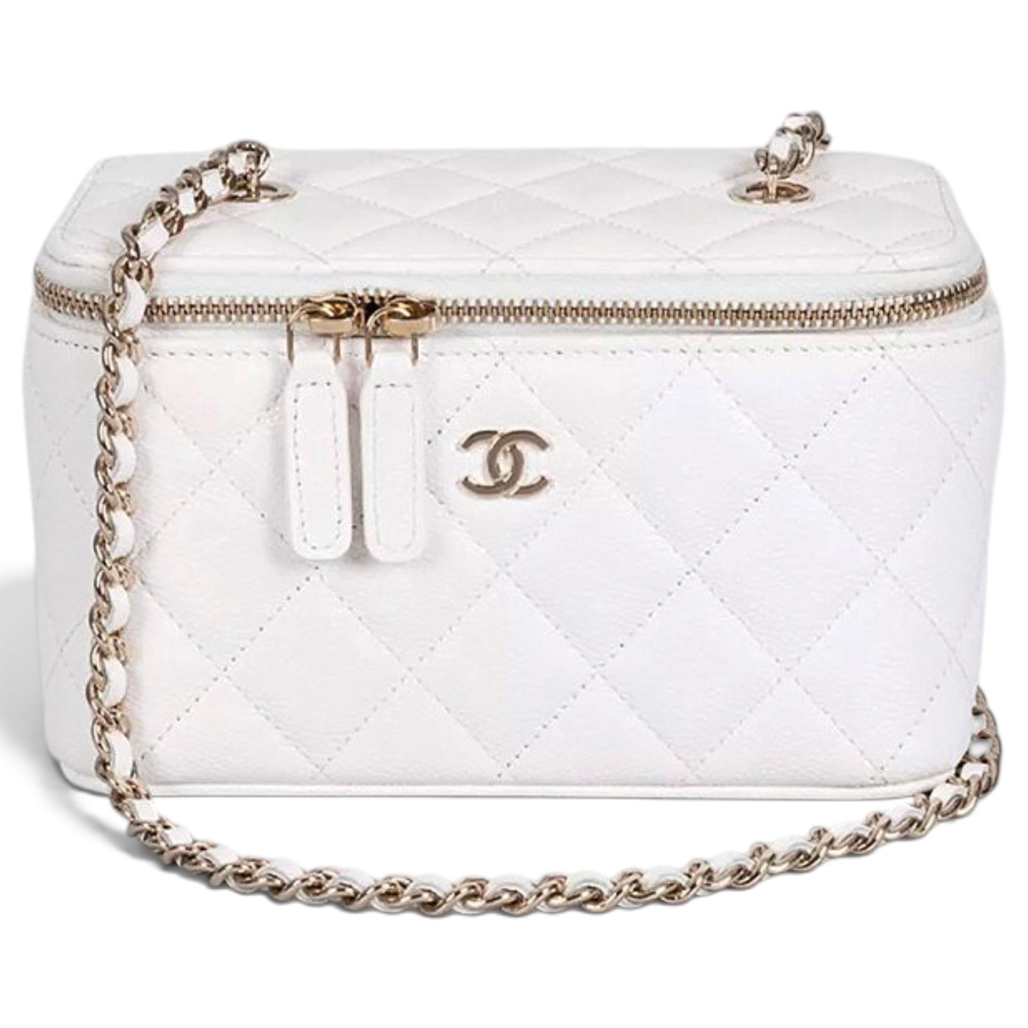 Vanity leather handbag