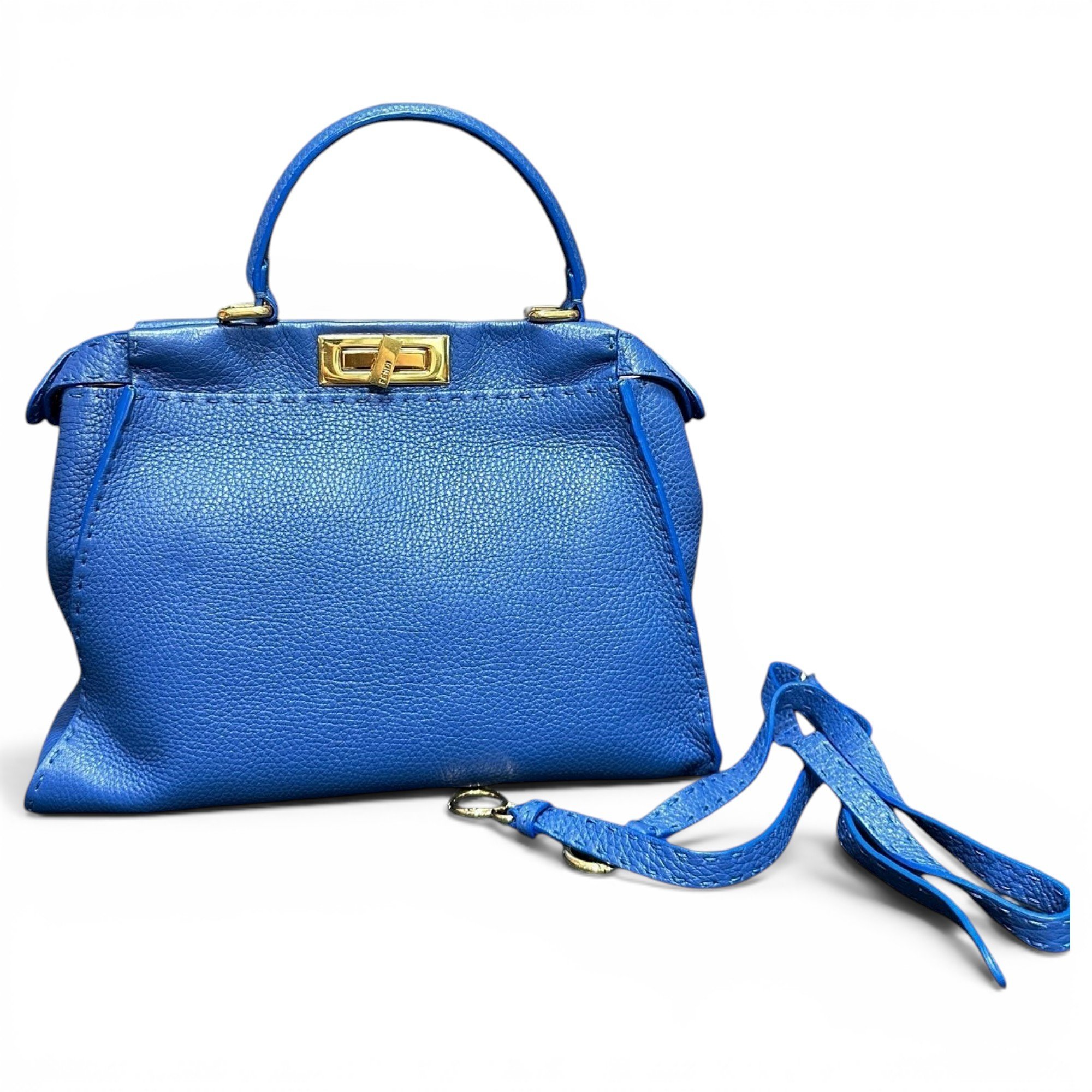 Peekaboo leather handbag