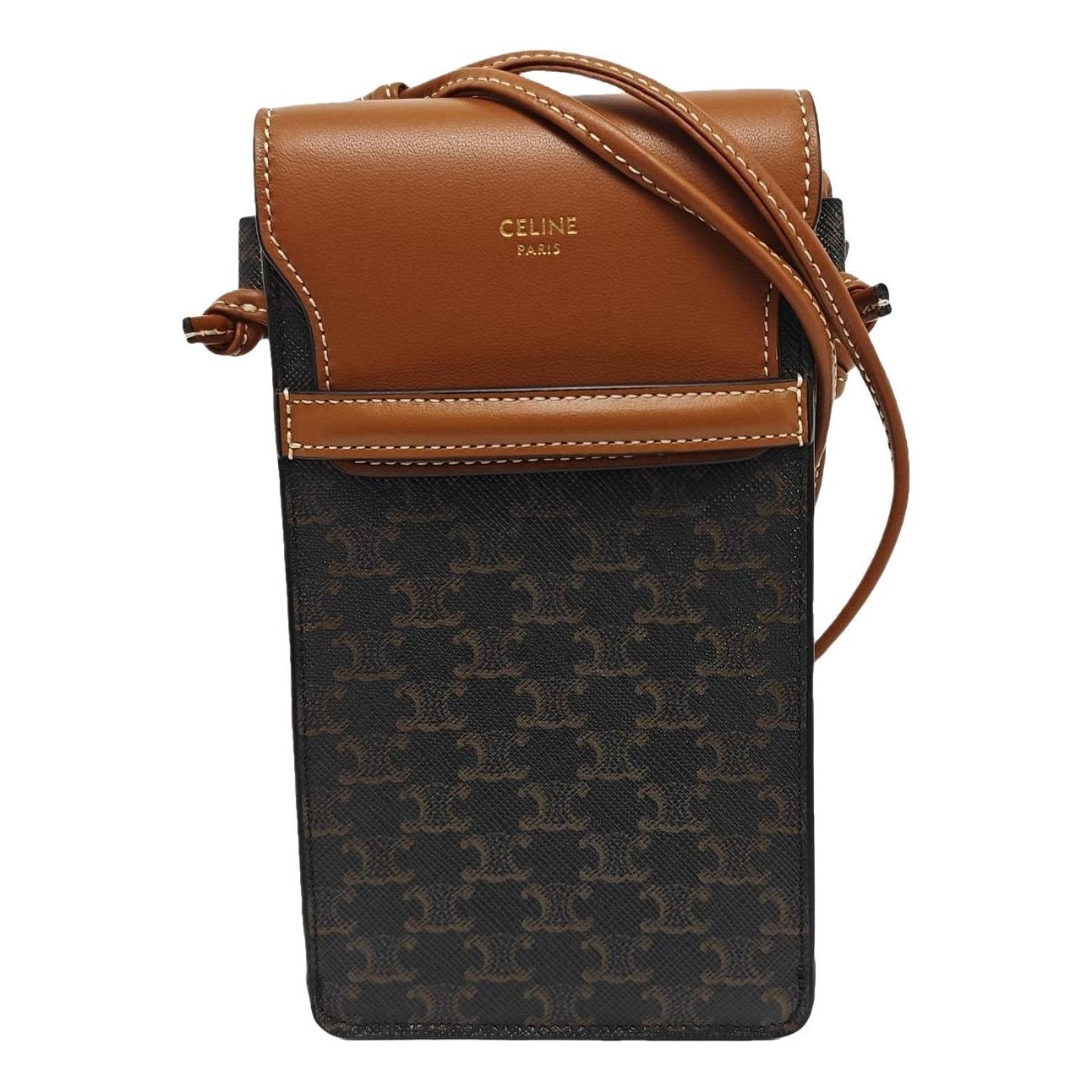 Triomphe leather handbag