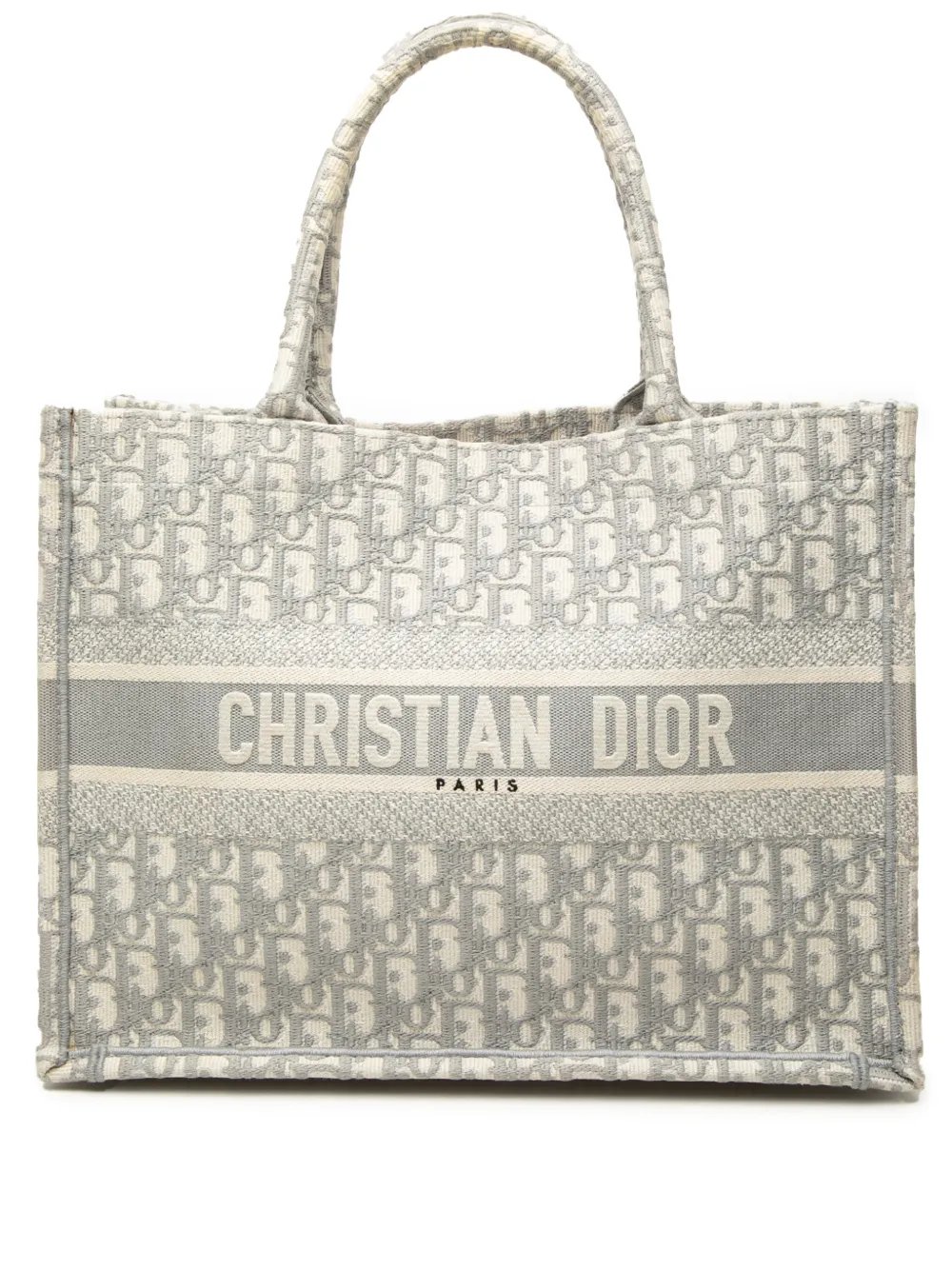 2019 Medium Oblique Embroidered Canvas Book tote bag