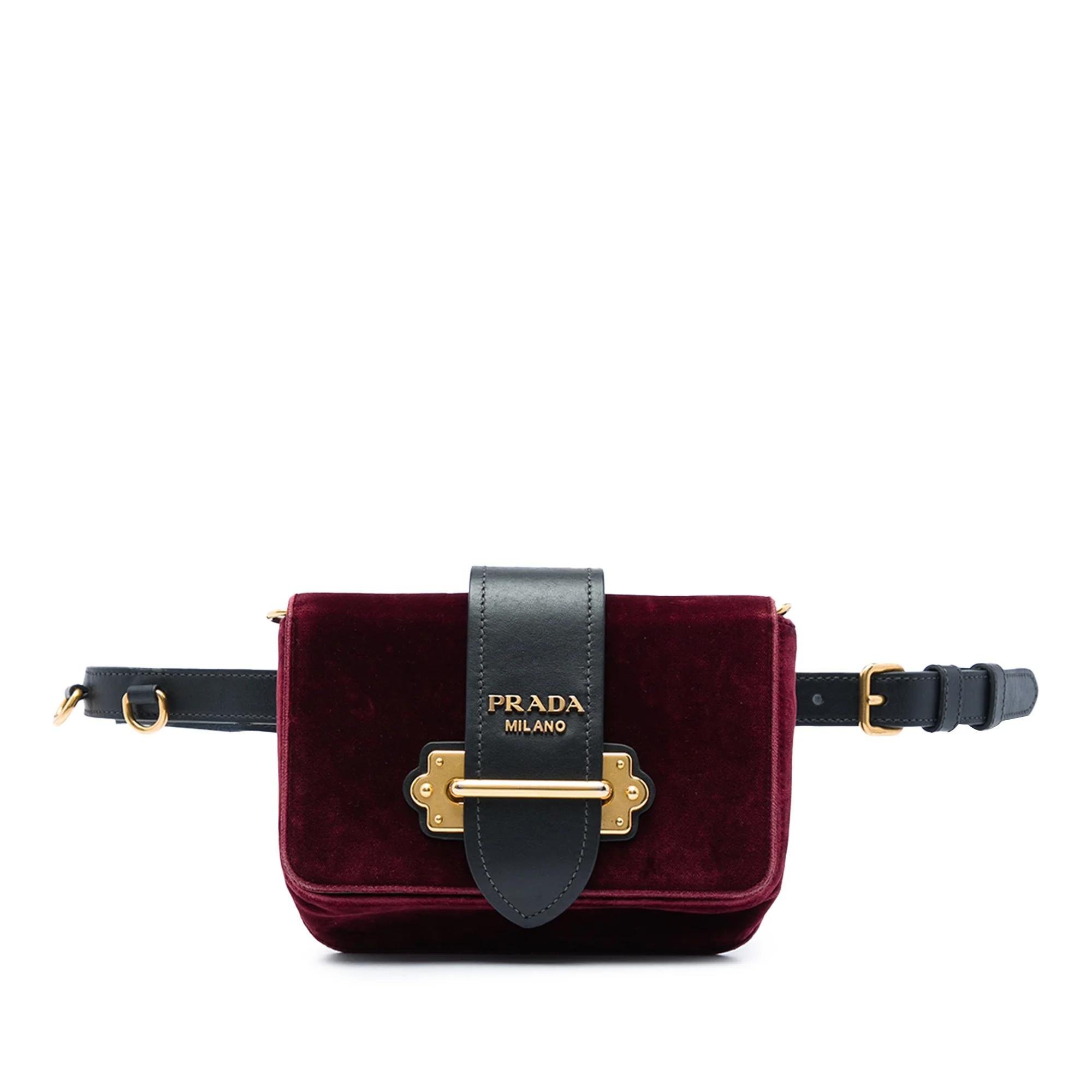 Cahier velvet handbag