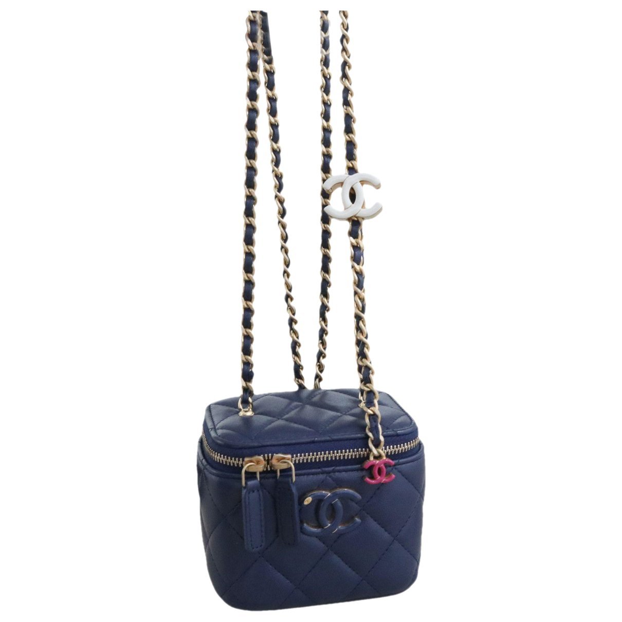 Trendy CC Vanity leather handbag