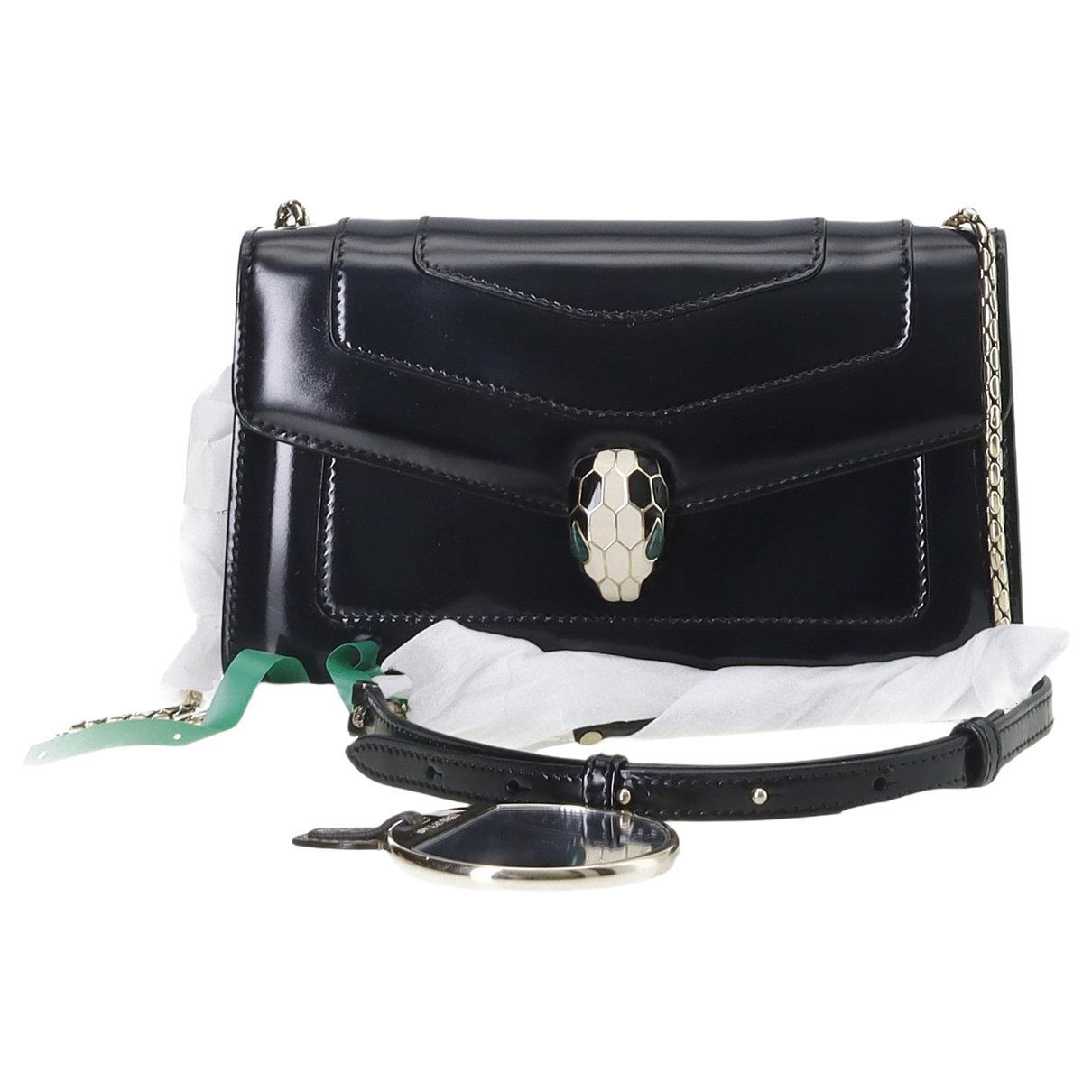 Serpenti leather handbag