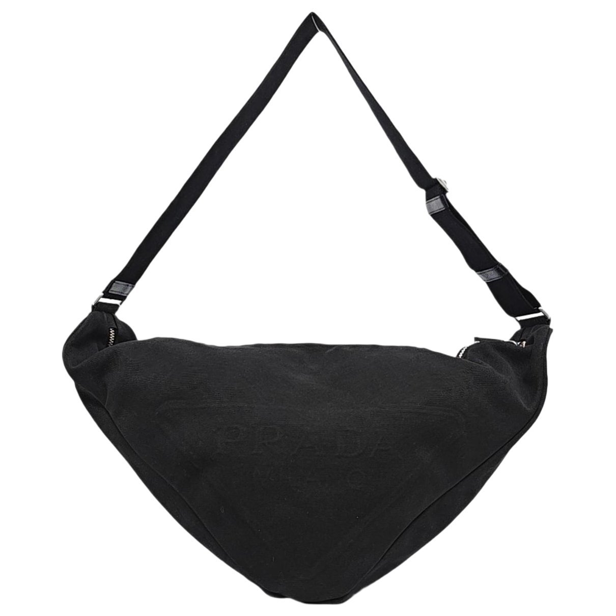 Triangle cloth crossbody bag