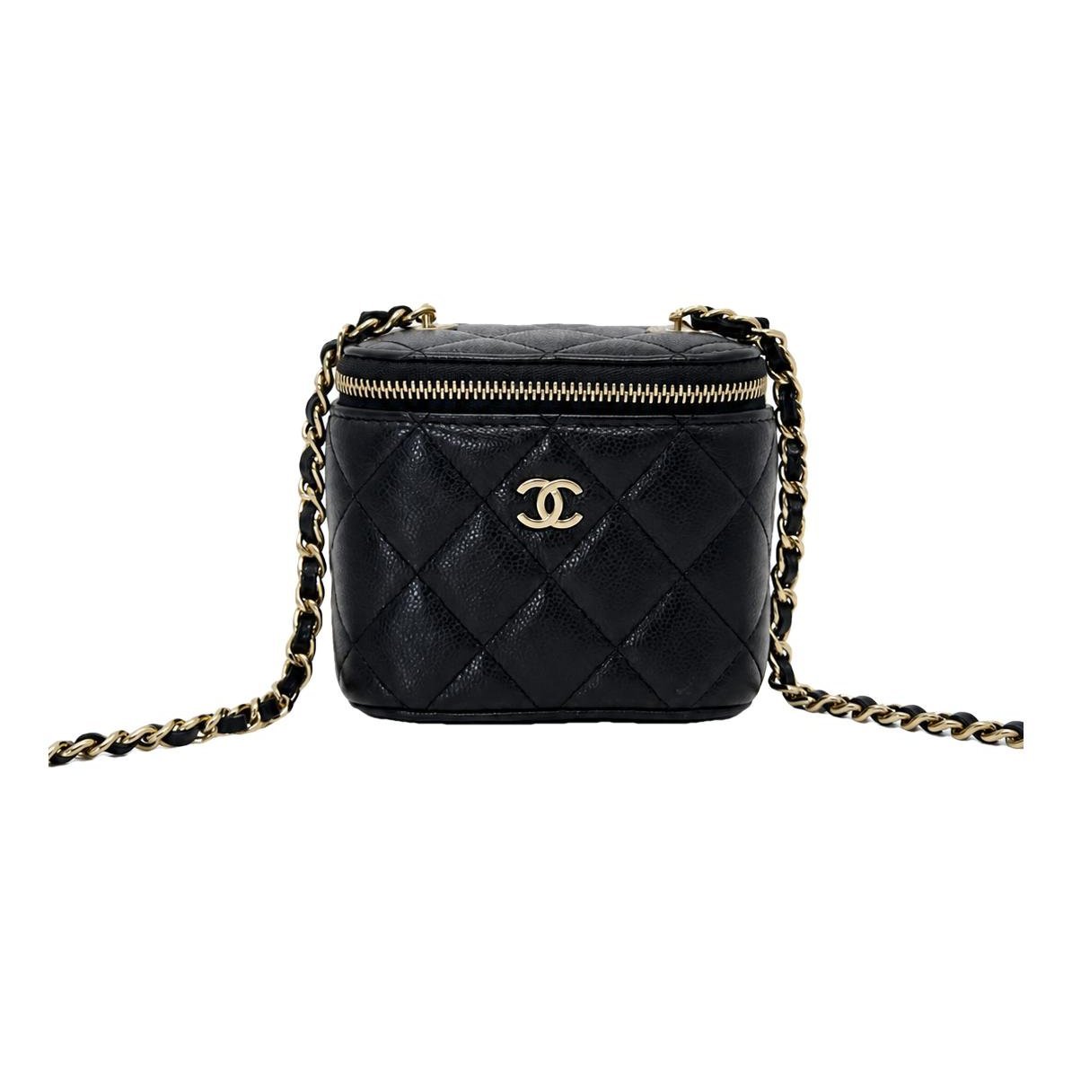 Trendy CC Vanity leather handbag