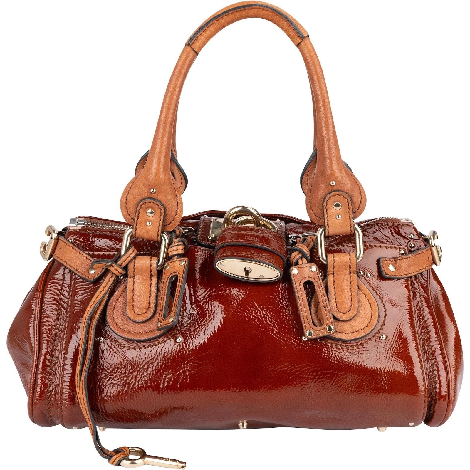 Chloe Paddington patent leather satchel