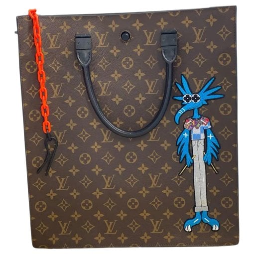 Plat vinyl handbag