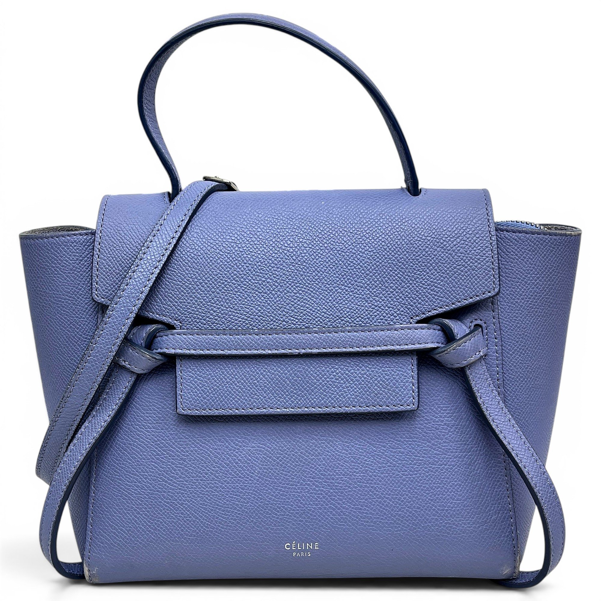 Belt leather handbag