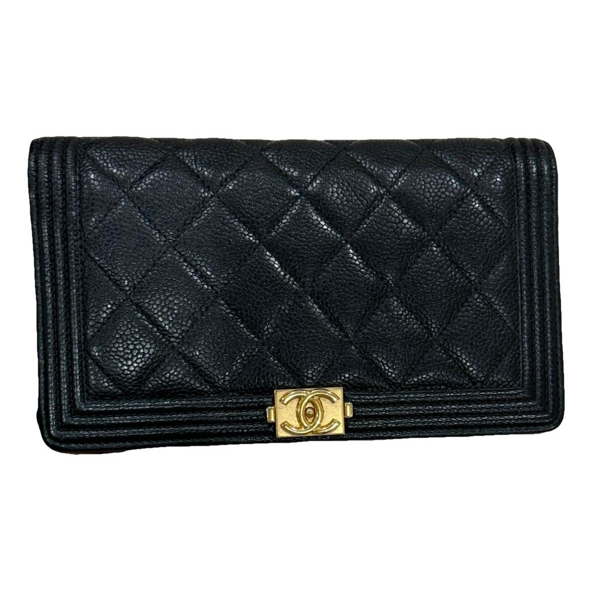 Wallet On Chain Boy Half Flap leather crossbody bag