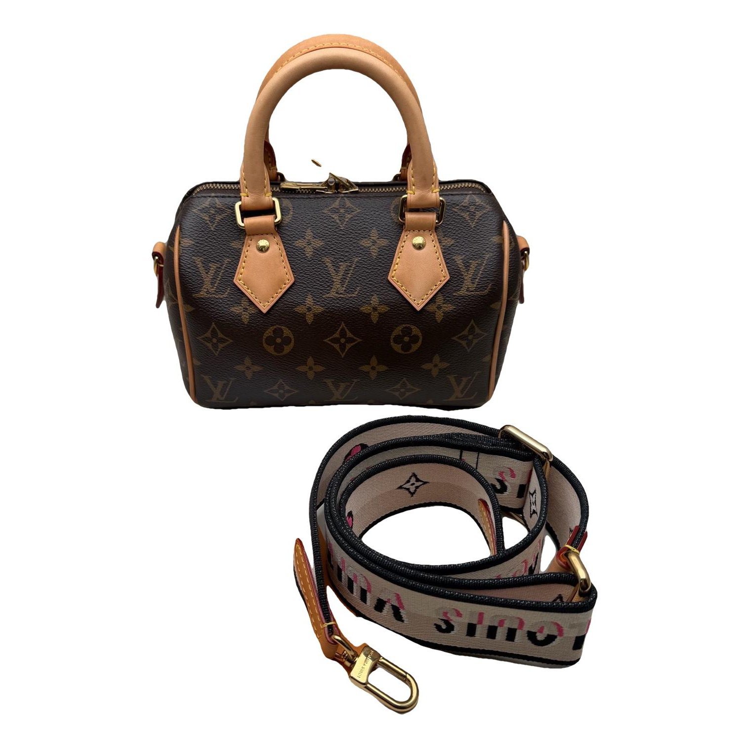 Nano Speedy / Mini HL leather handbag