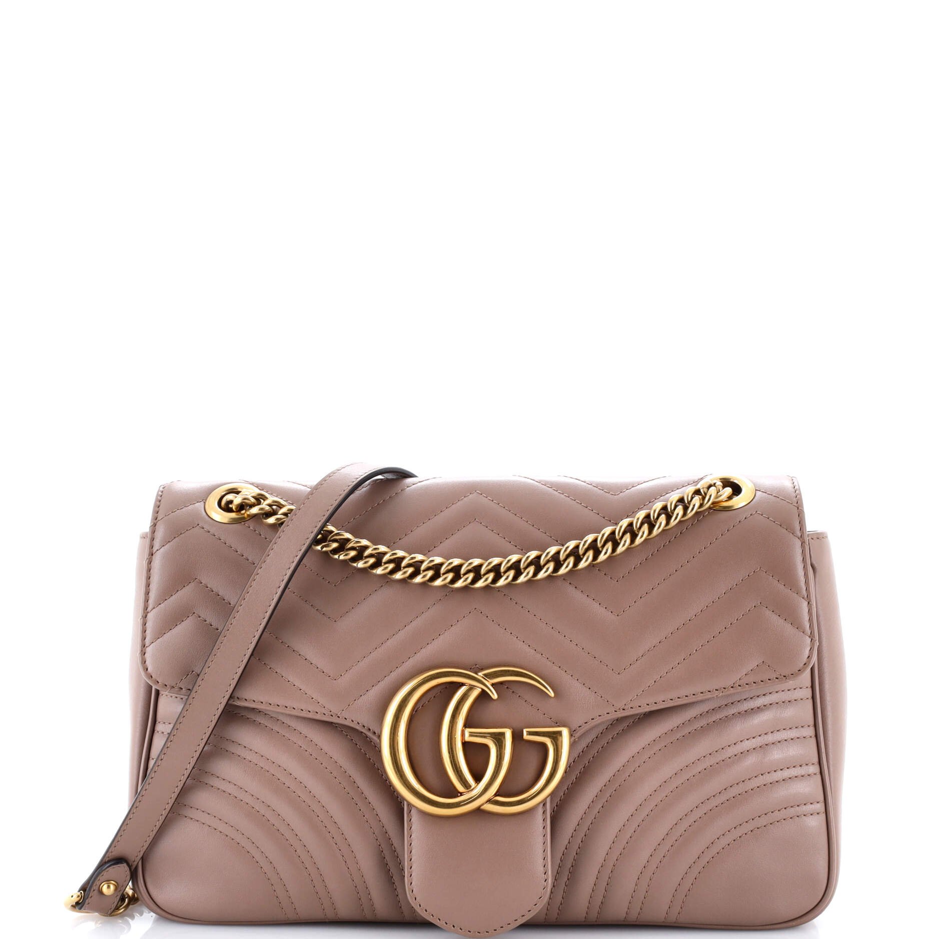 GG Marmont Flap Bag Matelasse Leather Medium