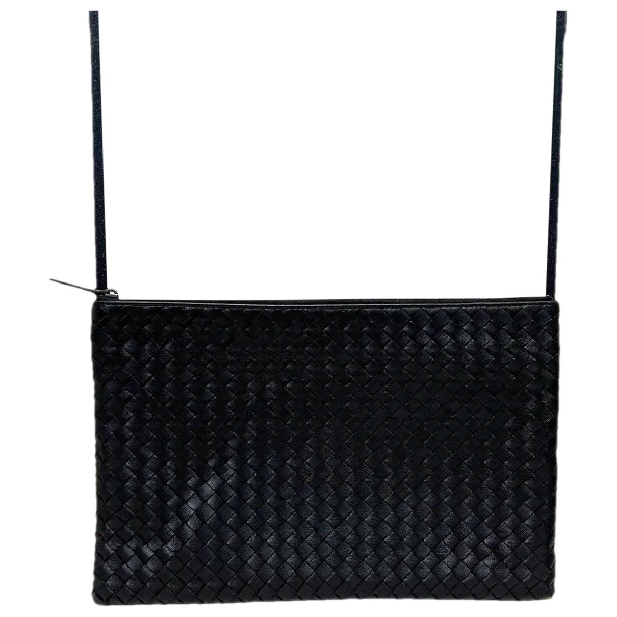 Leather clutch bag