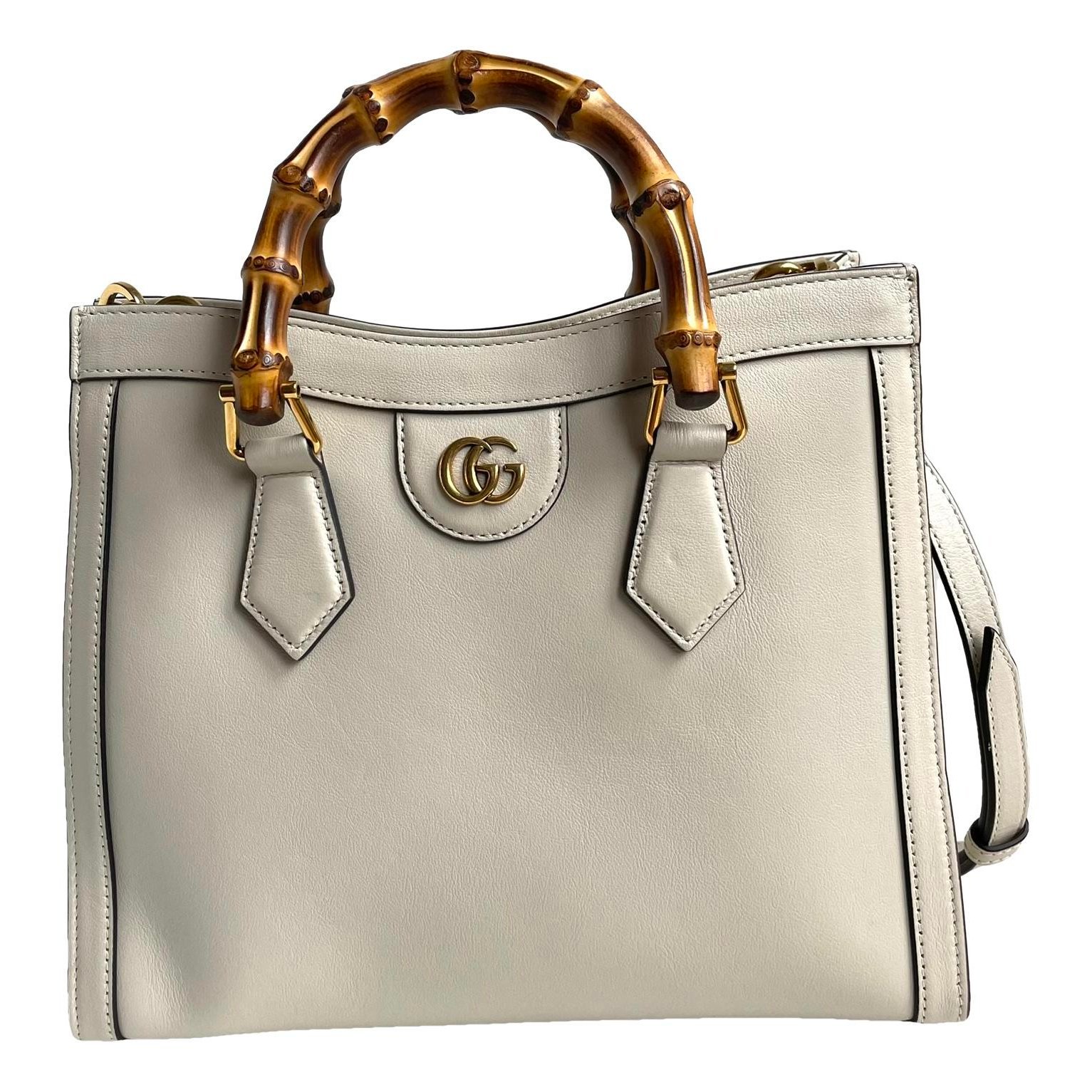 Diana Bamboo leather handbag