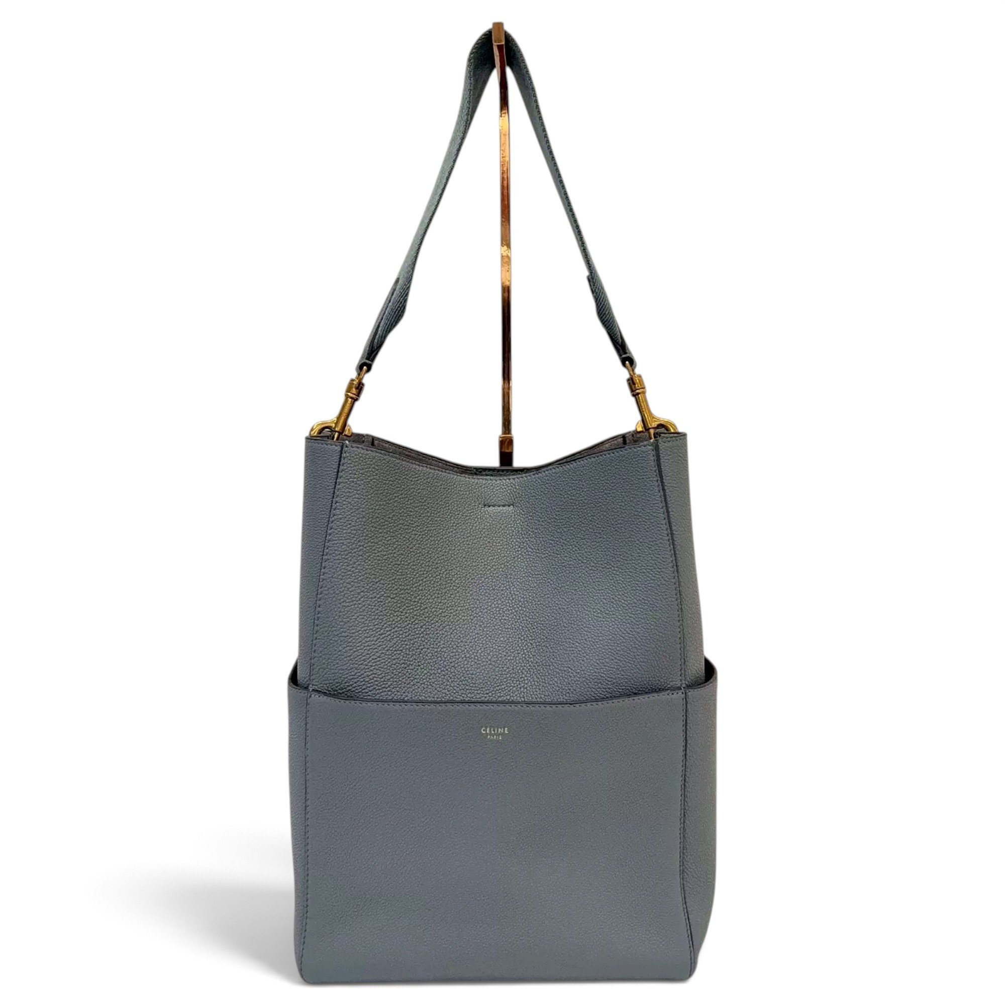 Seau Sangle leather handbag