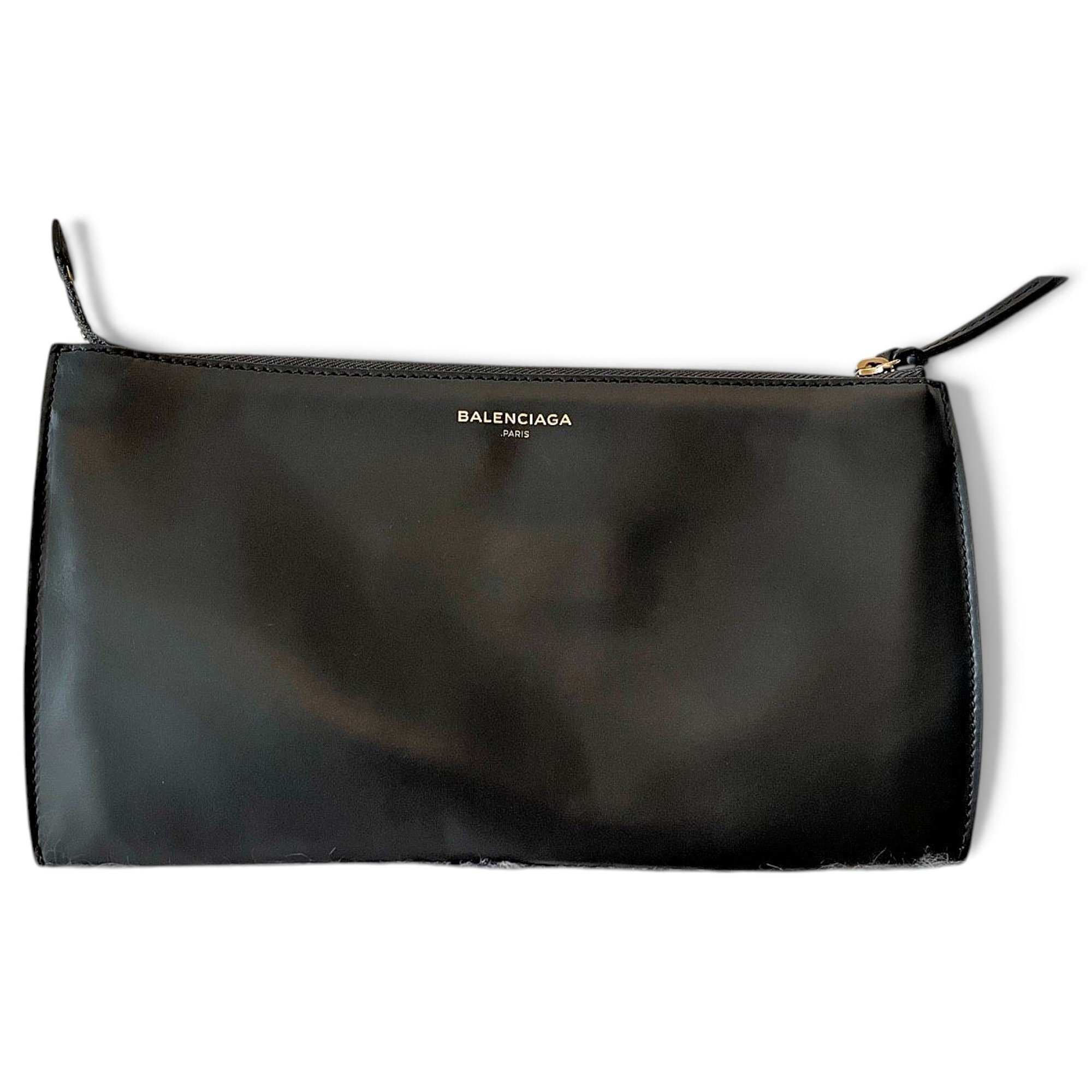 Leather clutch bag