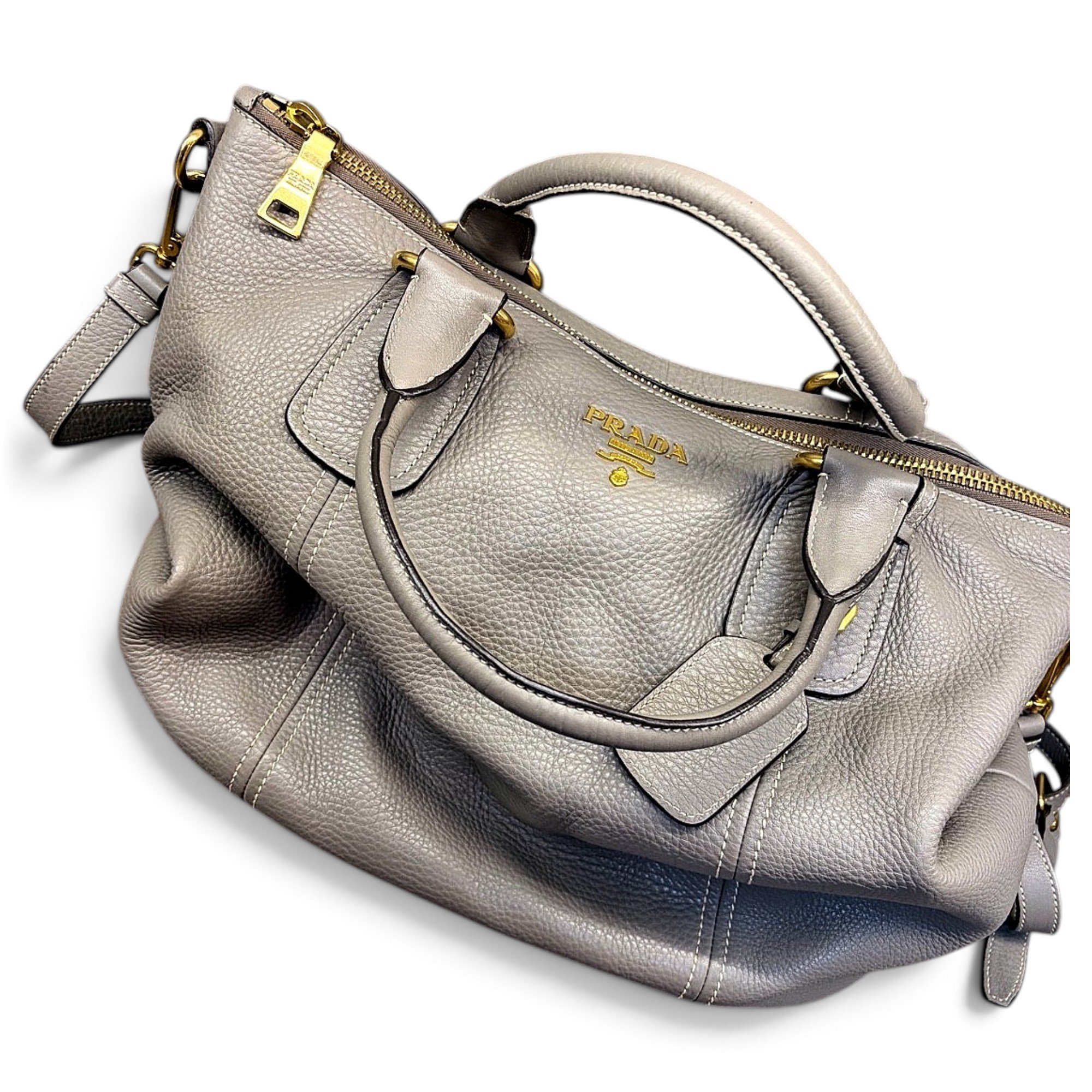 Leather bowling bag