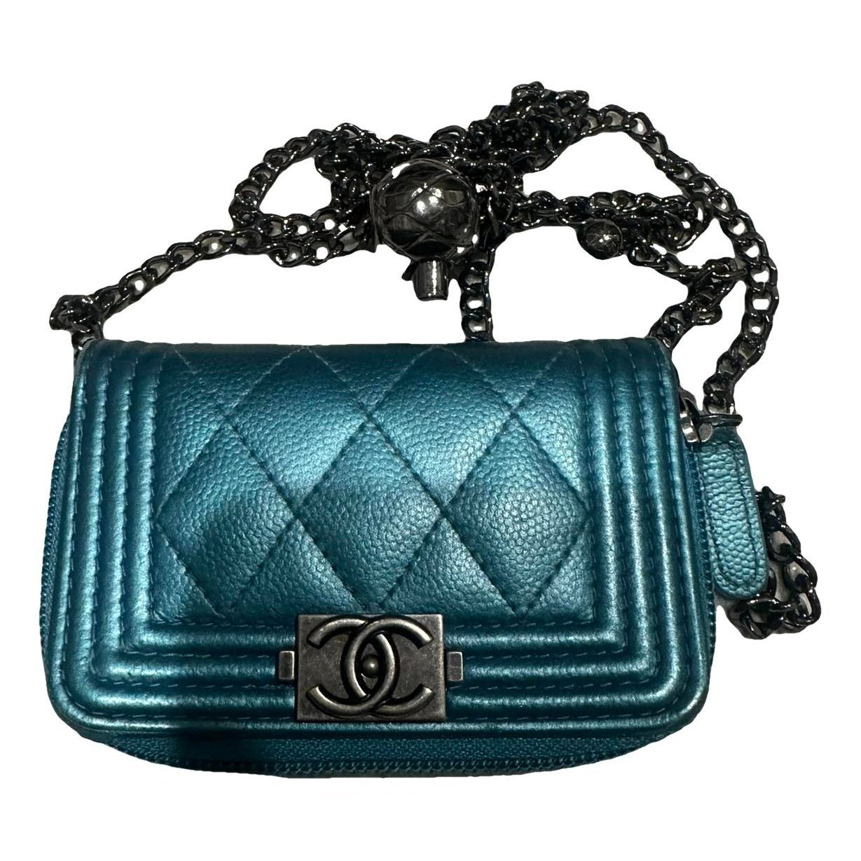 Wallet On Chain Boy leather crossbody bag