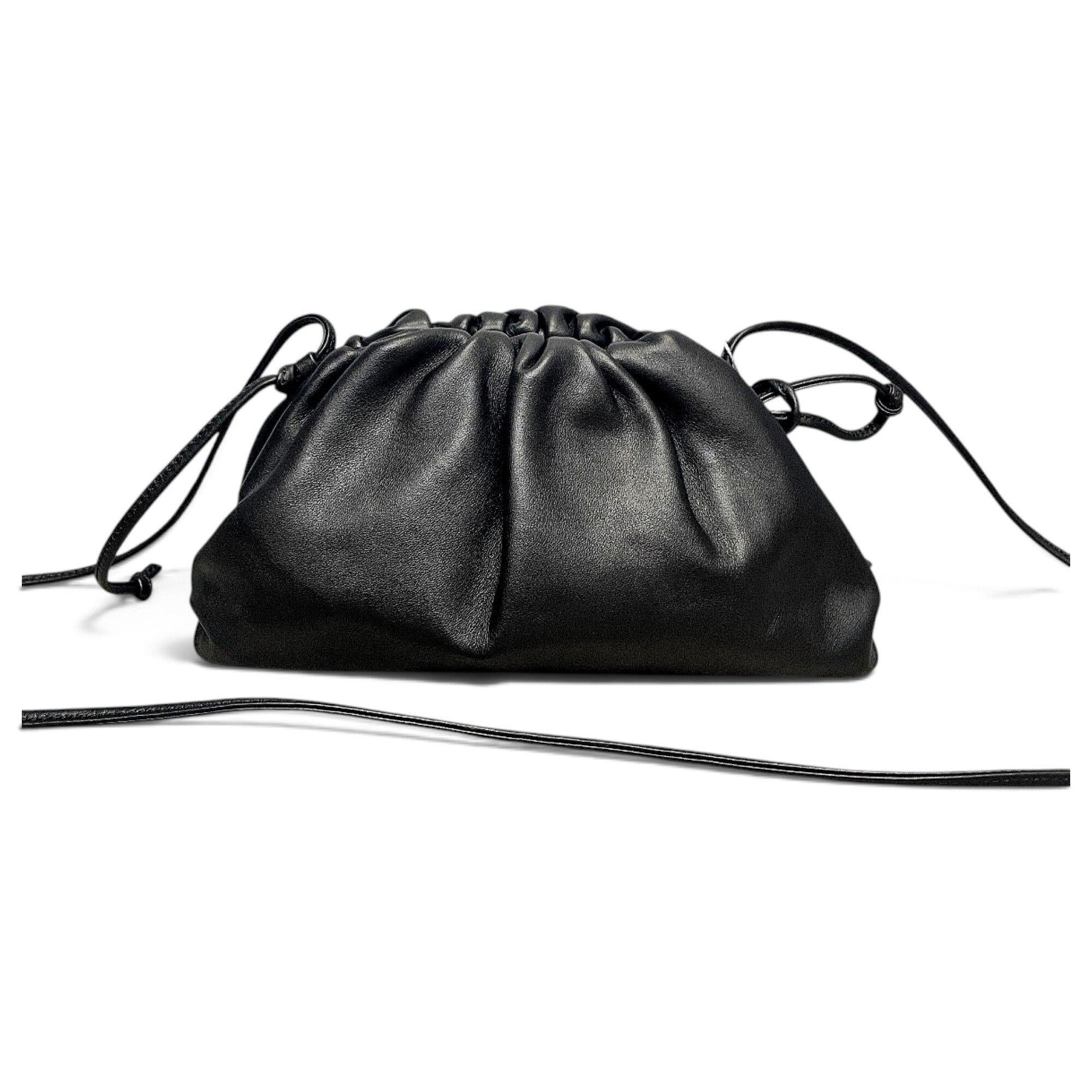 Pouch leather crossbody bag