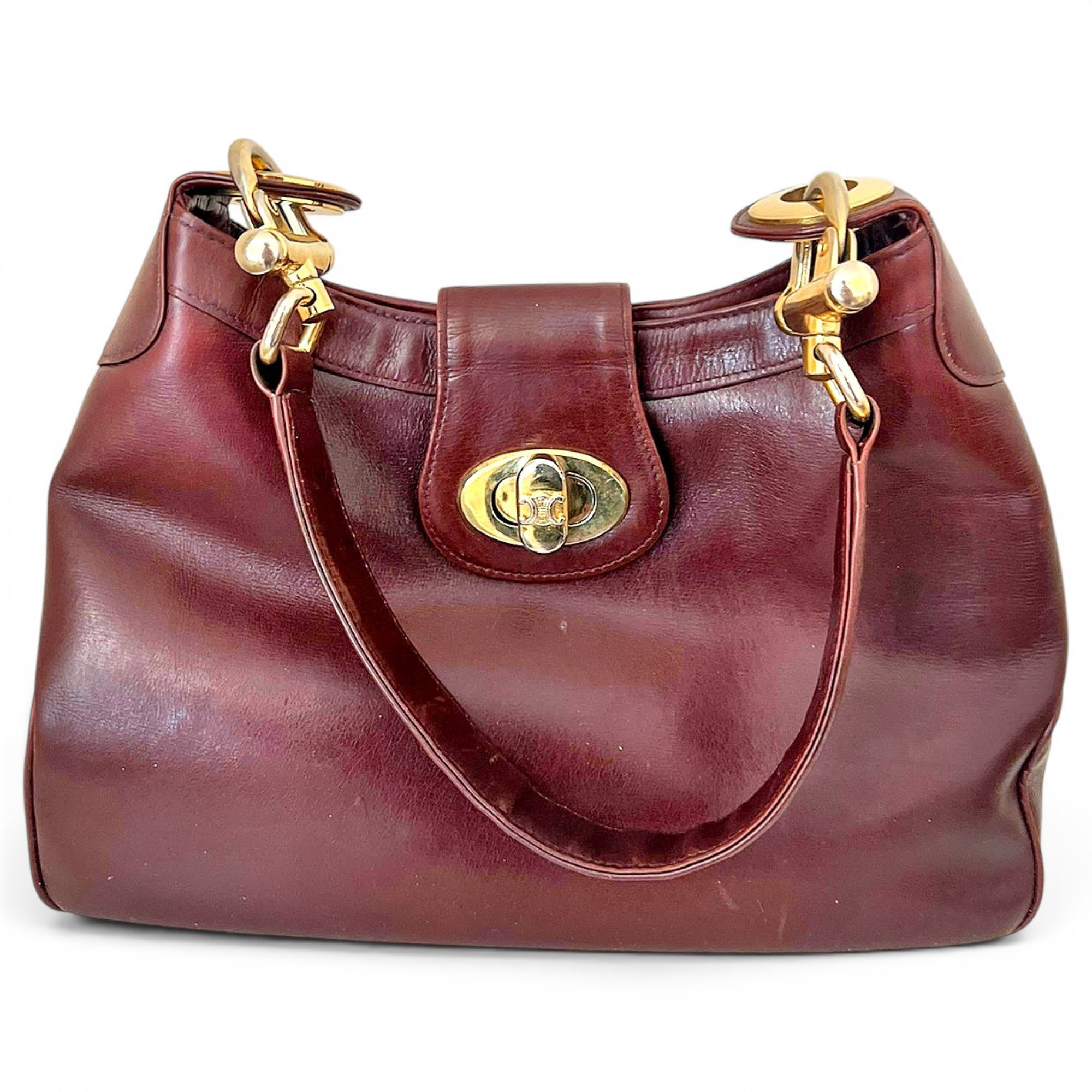 Triomphe leather handbag