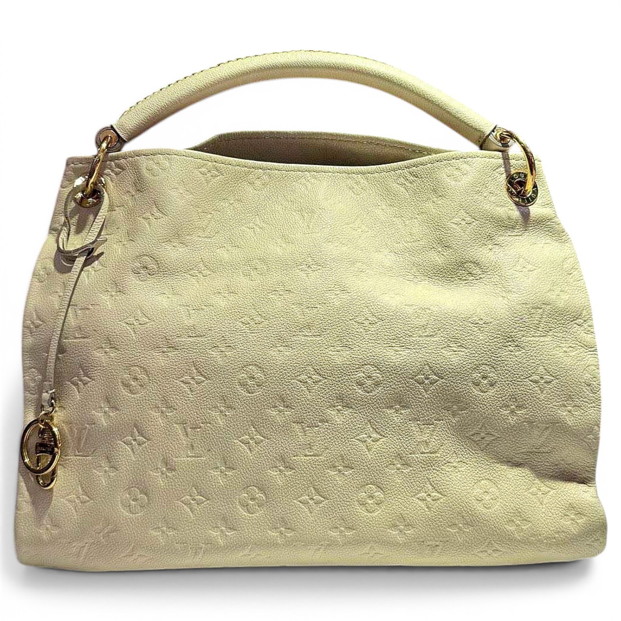 Artsy leather handbag